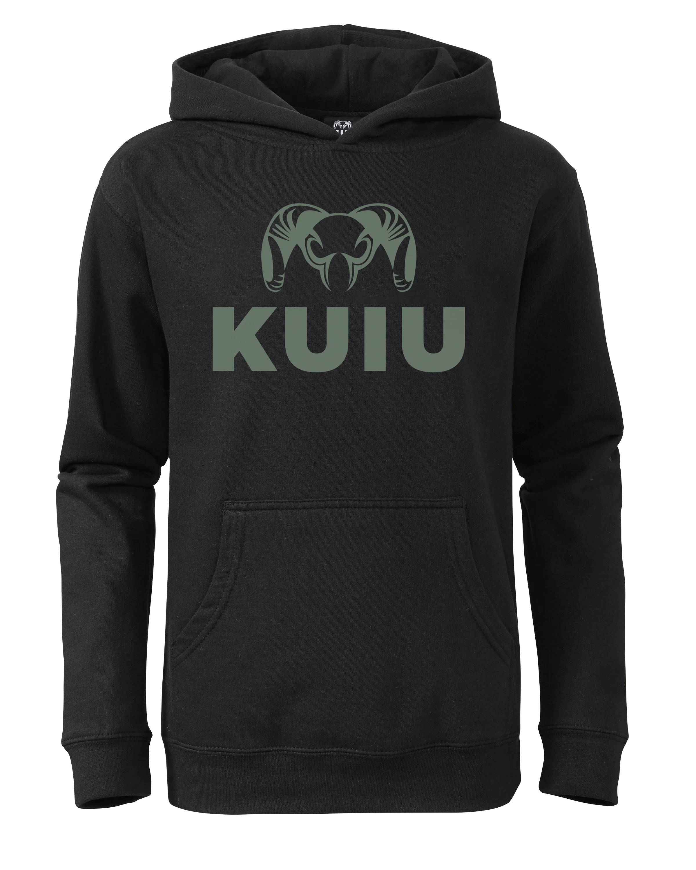 Youth Stacked Logo Hoodie | Black