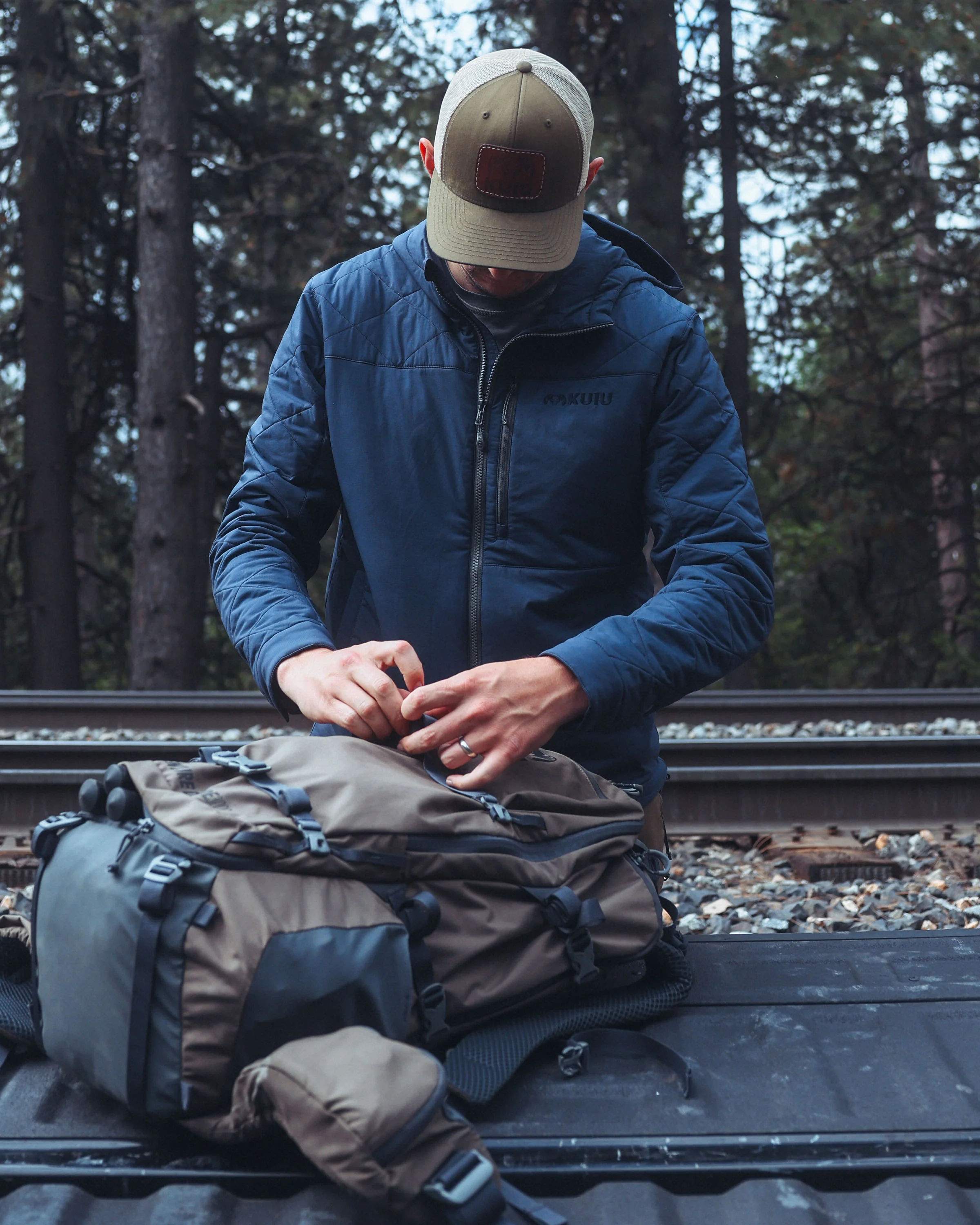 Granby Hooded Jacket | Steel Blue