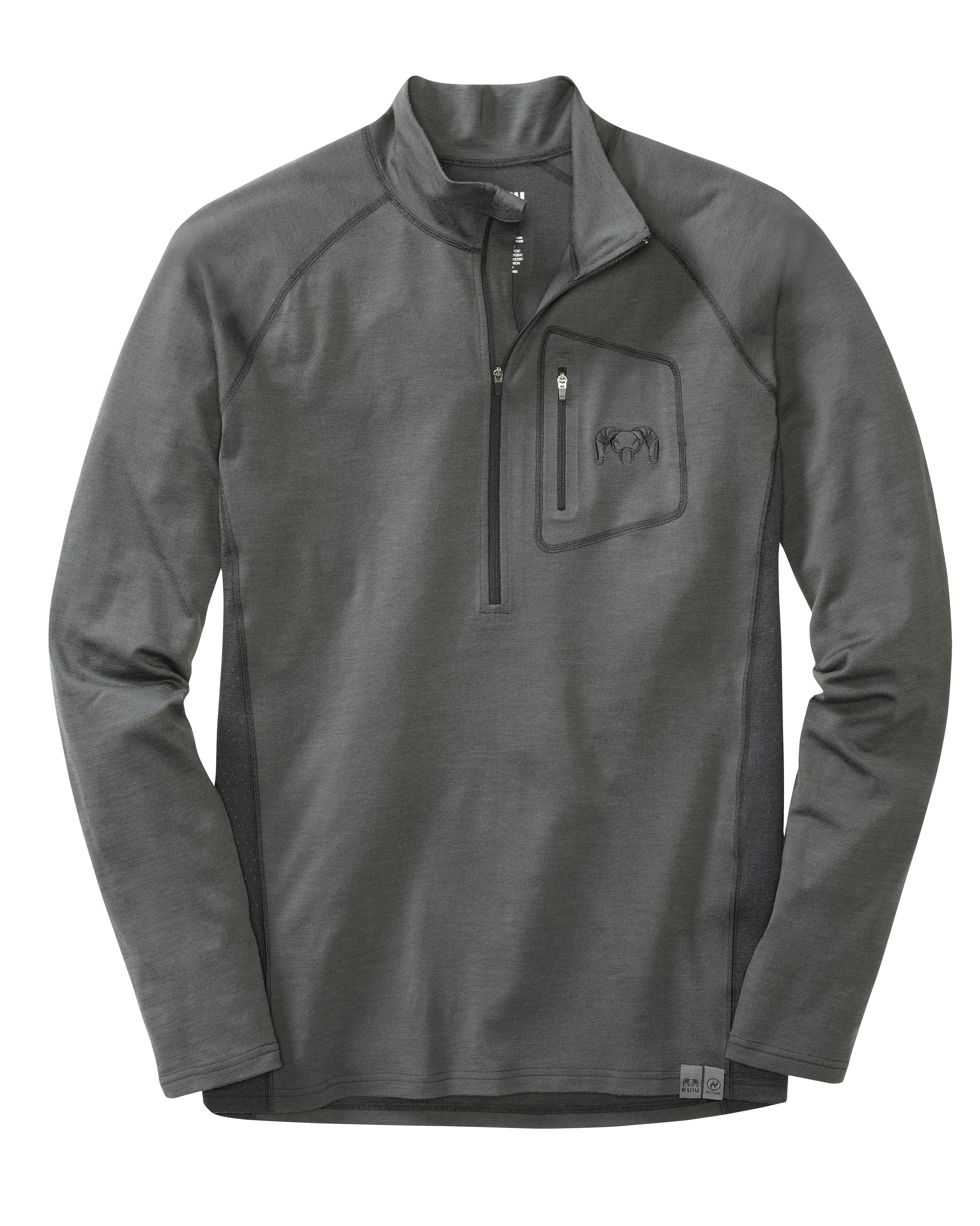 ULTRA Merino 145 Zip-T Hunting Shirt | Charcoal Black