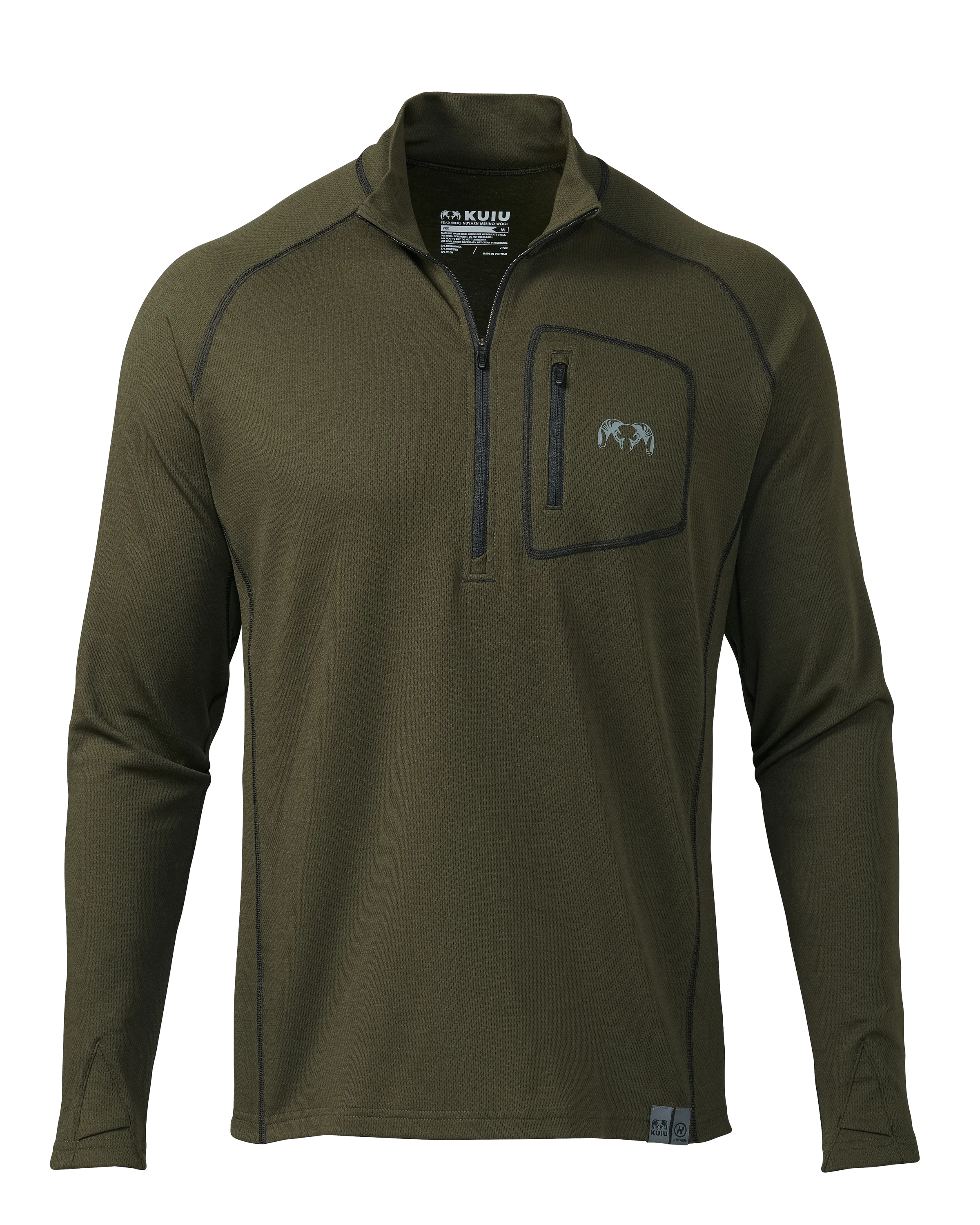 PRO Merino 200 Zip-T | Loden