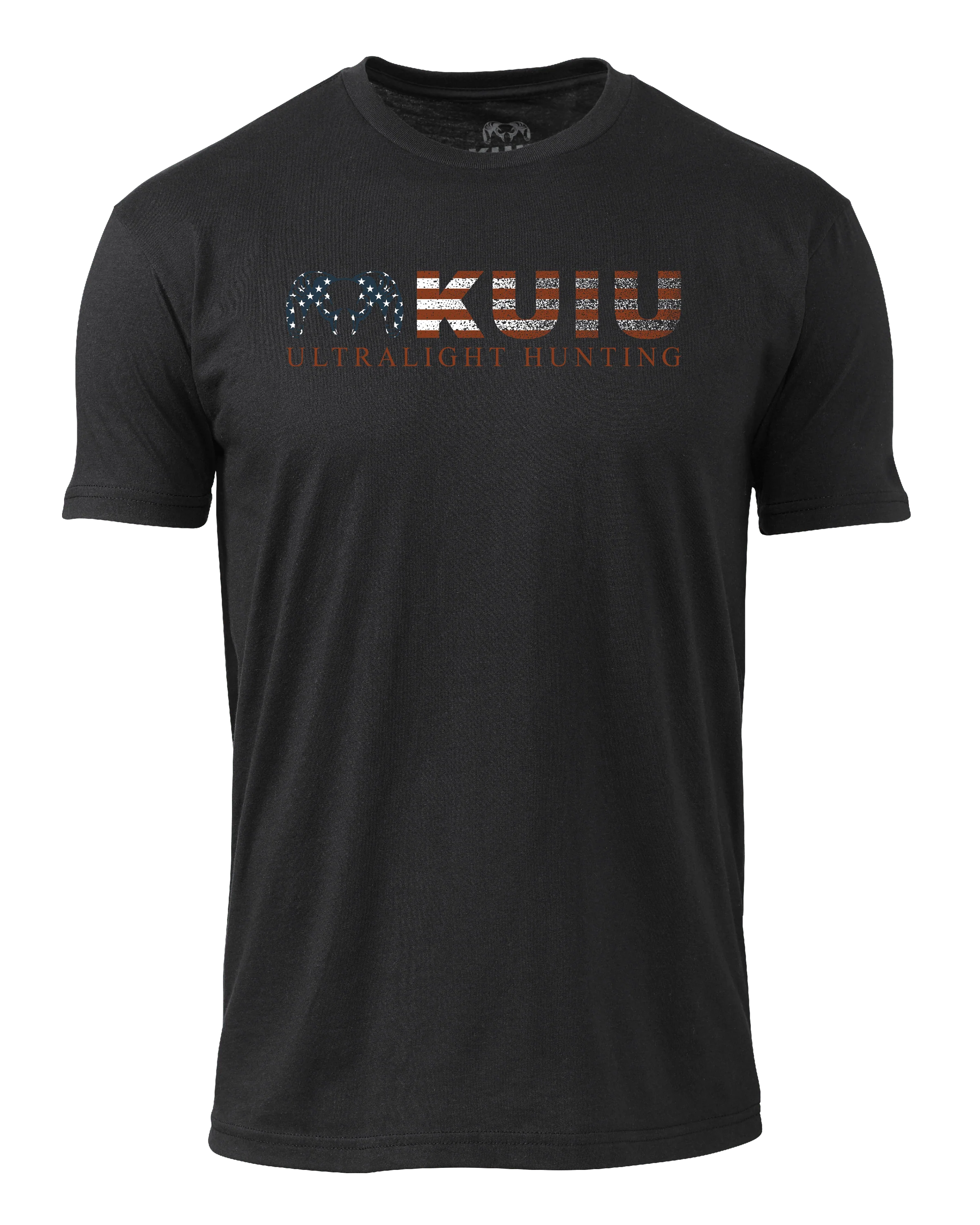 KUIU Distressed Logo Flag T-Shirt | Black