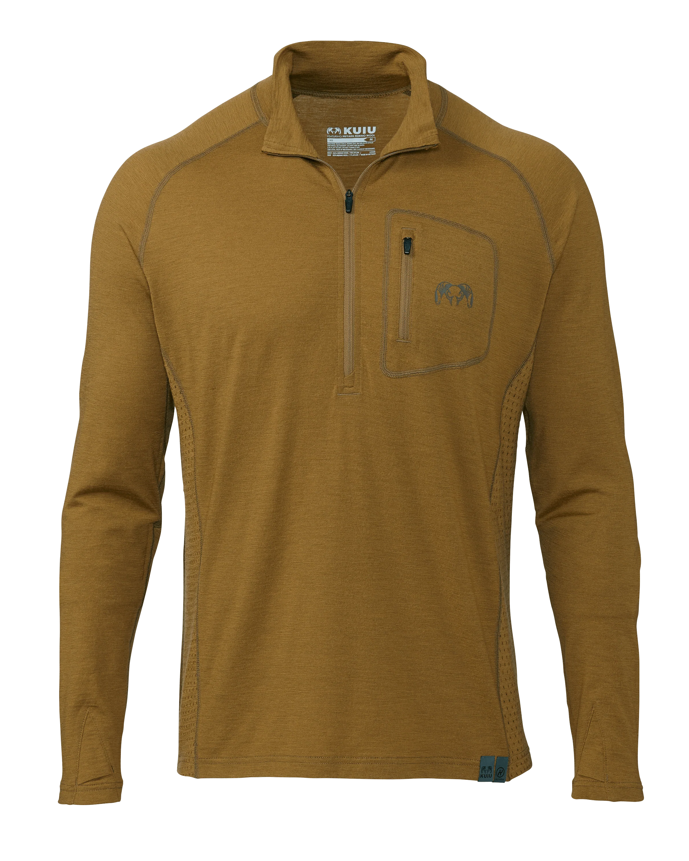 ULTRA Merino 145 Zip-T Hunting Shirt | Buckskin
