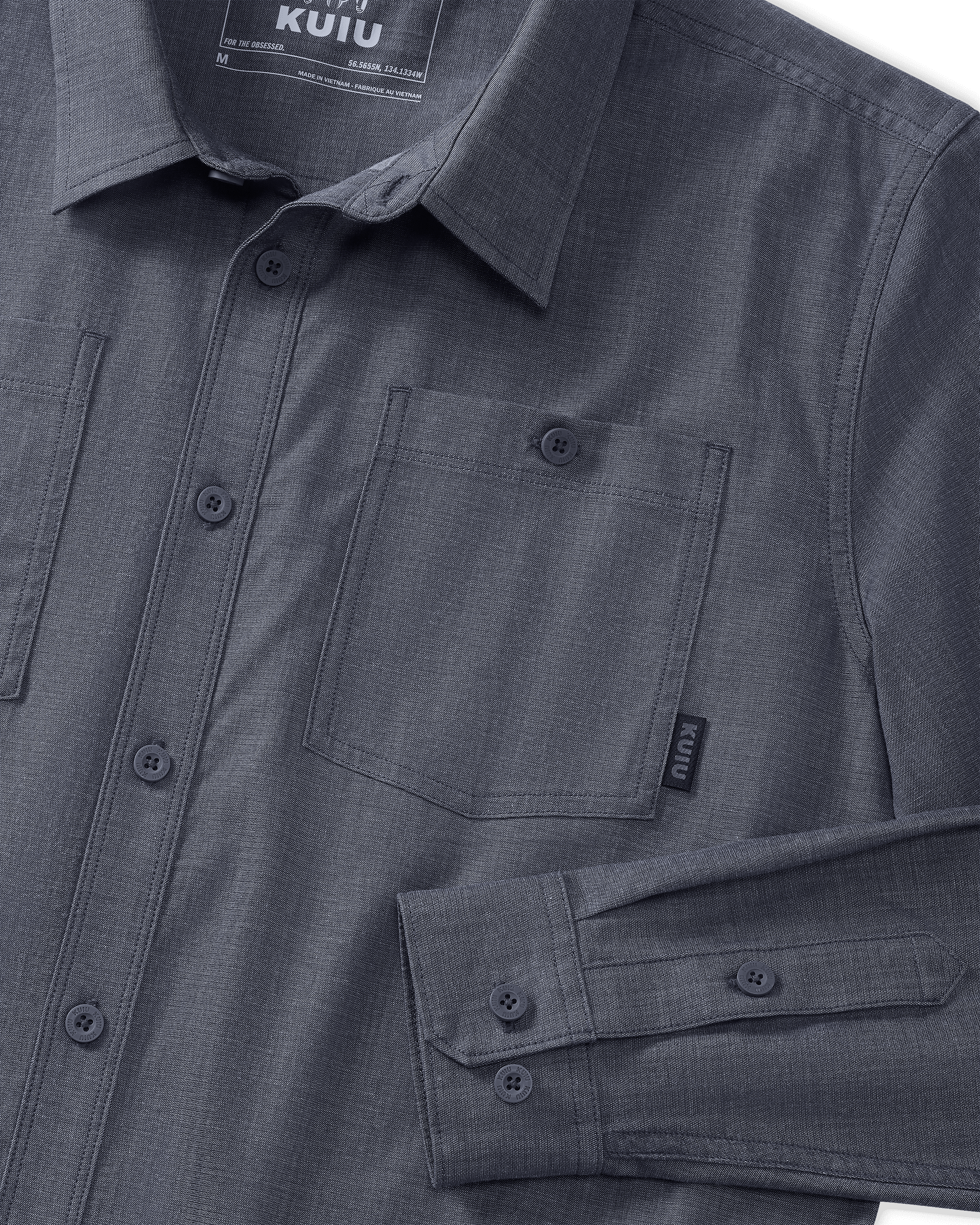 Terrace LS Shirt | Steel Blue Chambray