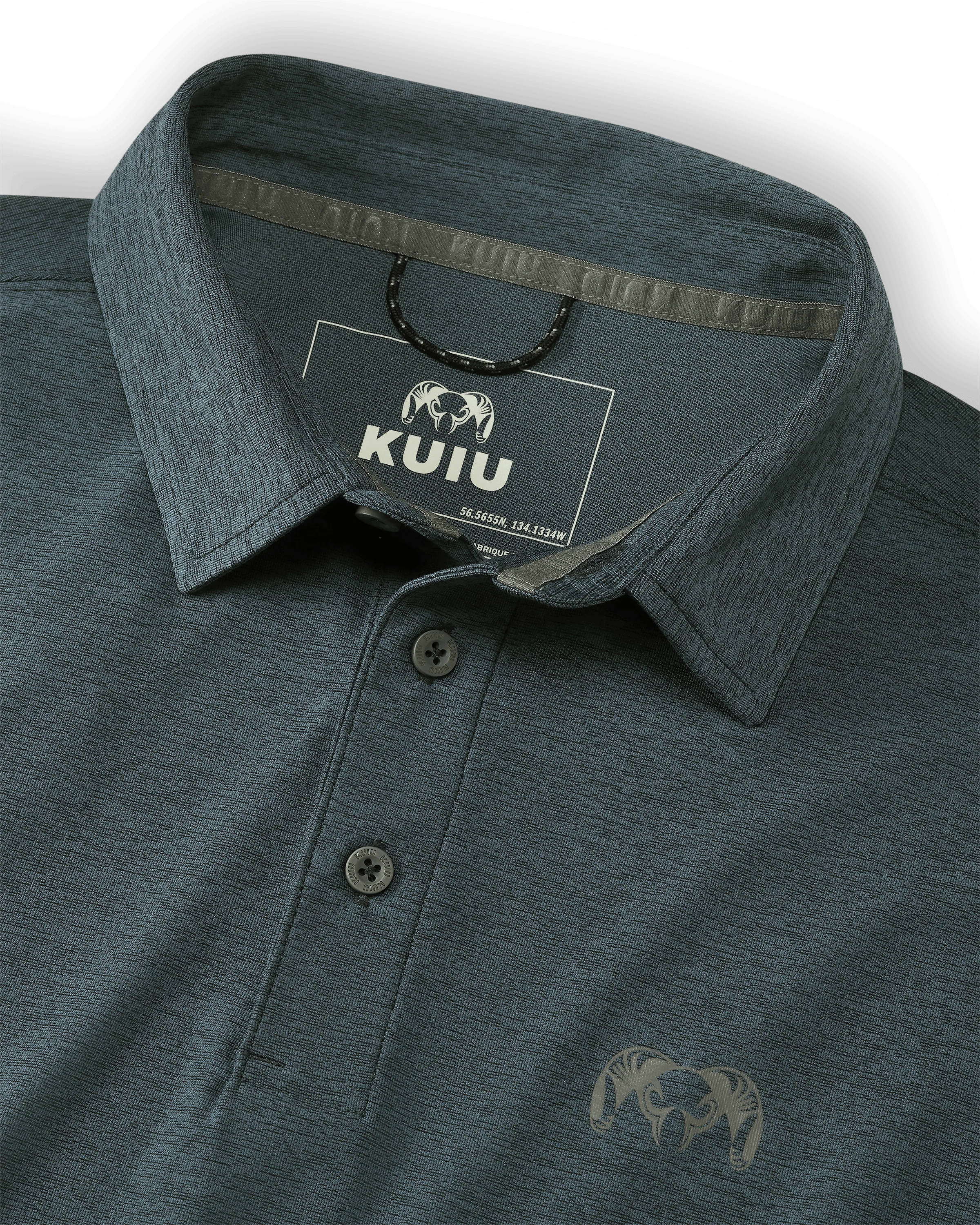 KUIU Performance Polo | Heather Navy