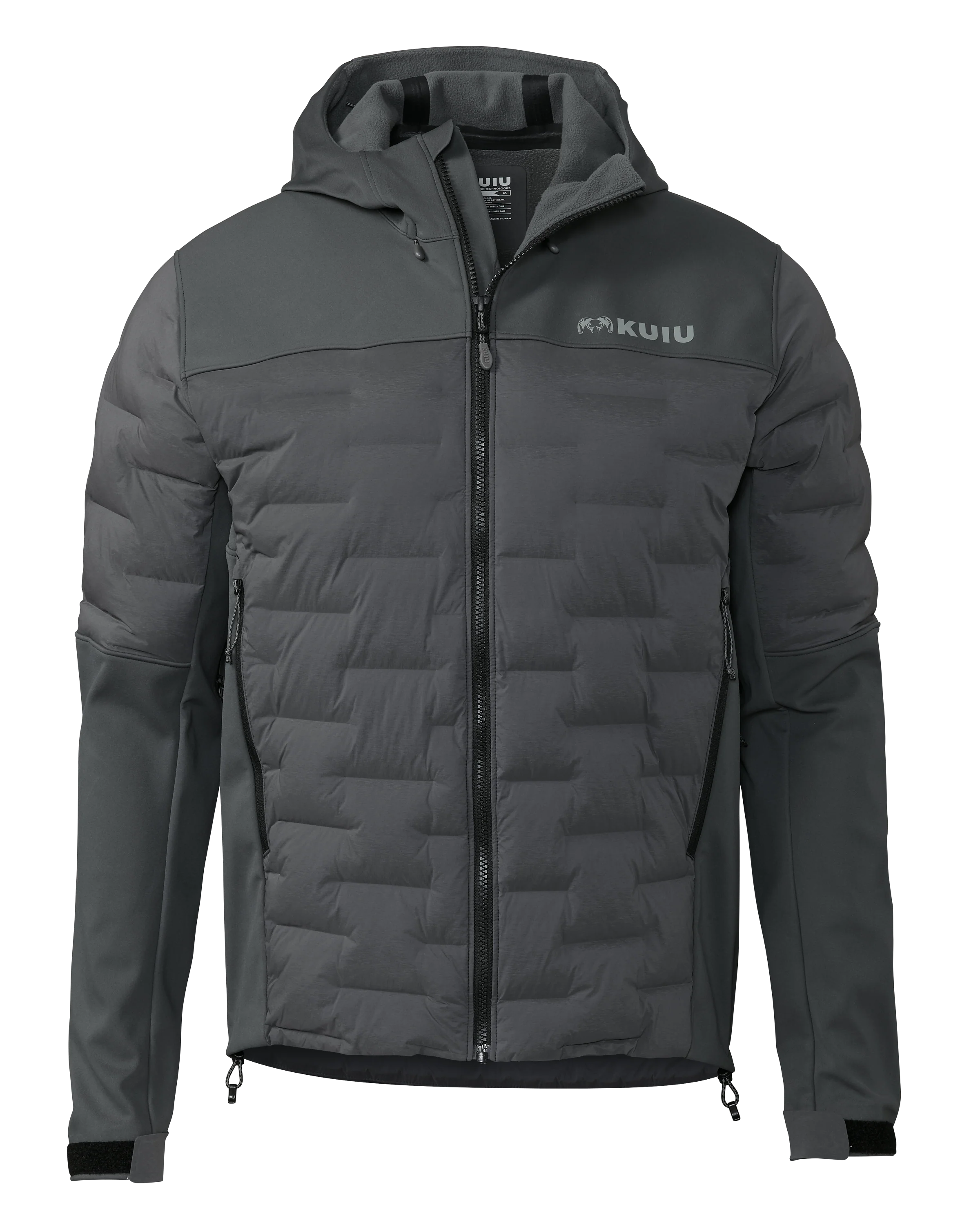 Axis Thermal Hybrid Hooded Jacket | Gunmetal