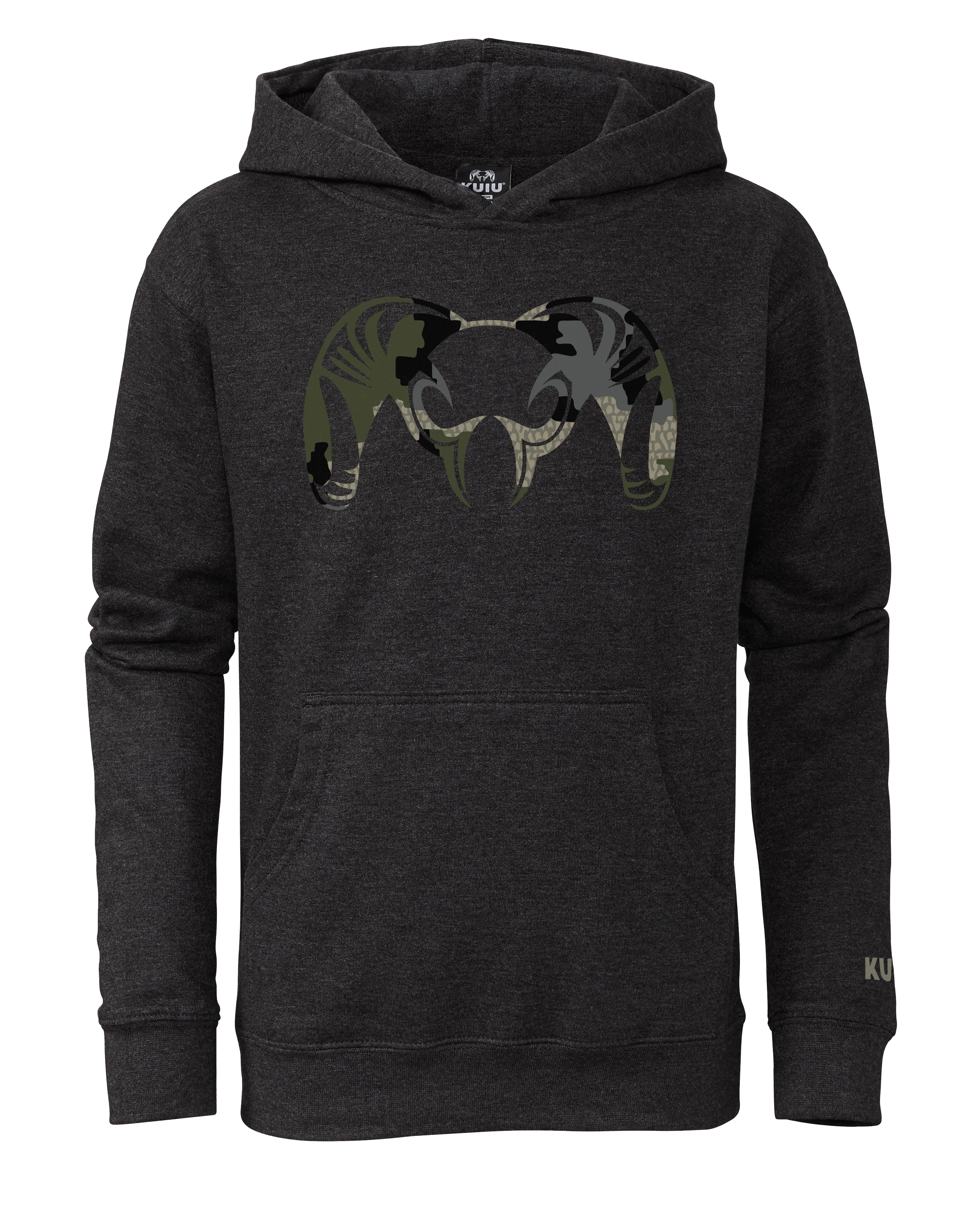 Youth Camo Big Ram Hoodie | Verde