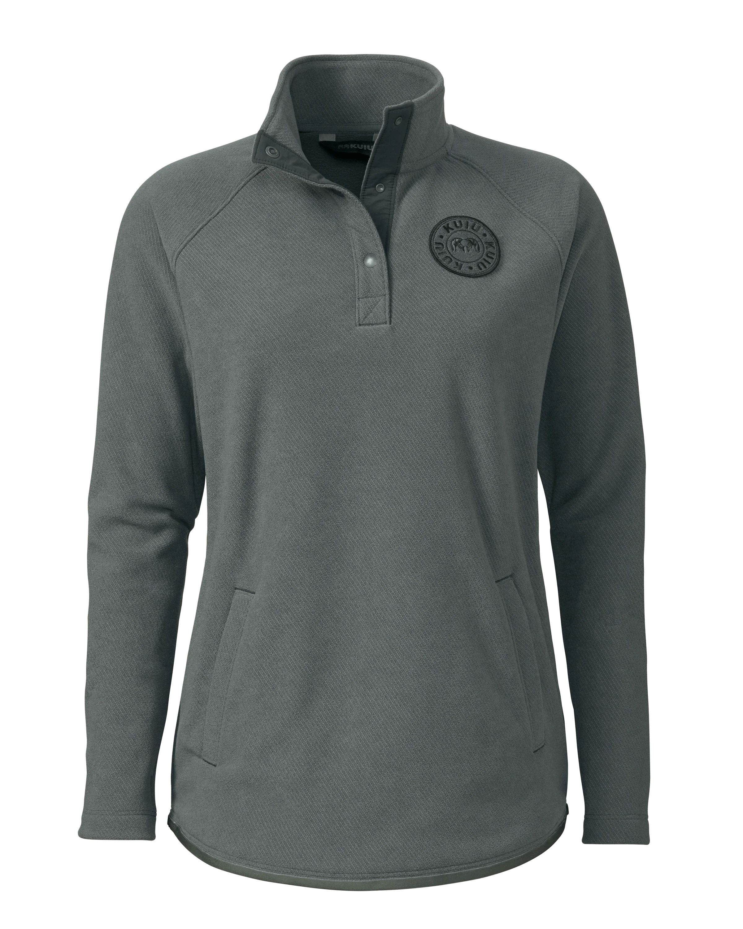 Women's Cascade Twill Fleece Pullover | Gunmetal