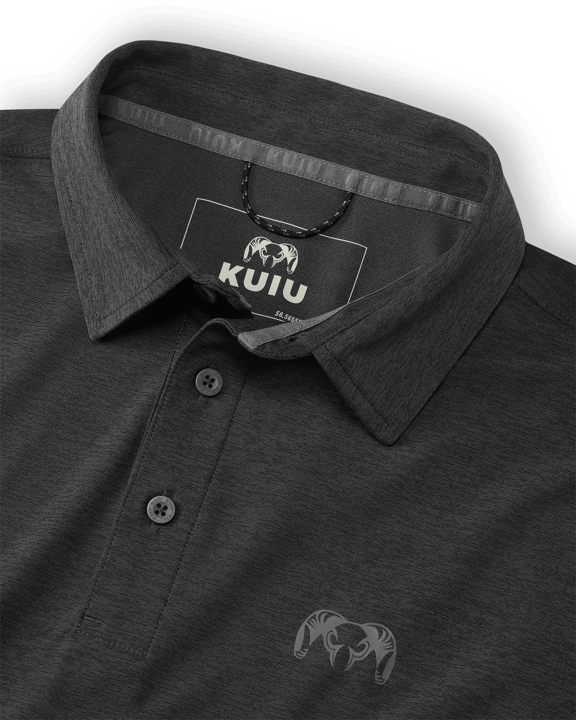 KUIU Performance Polo | Heather Black