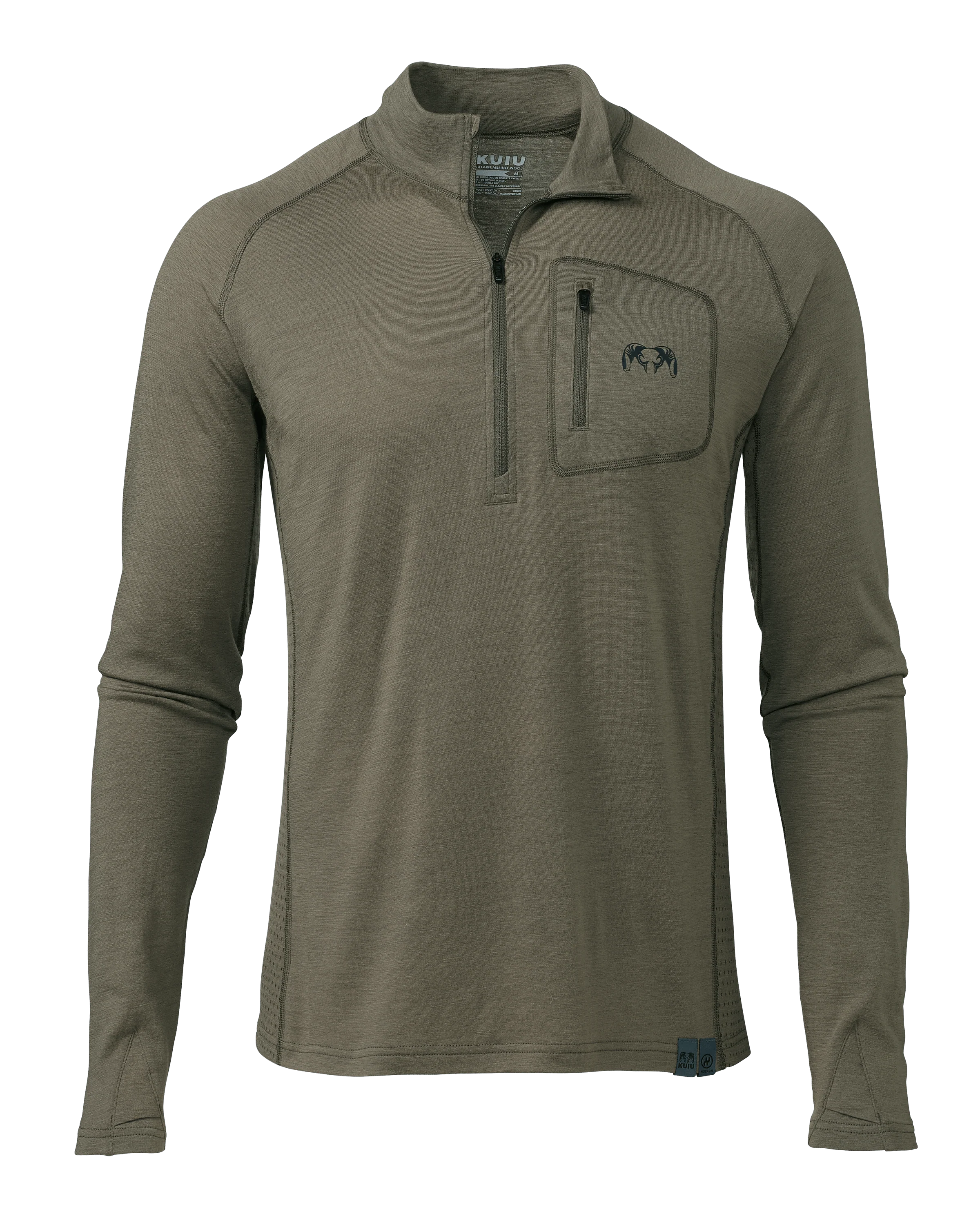 ULTRA Merino 145 Zip-T Hunting Shirt | Ash