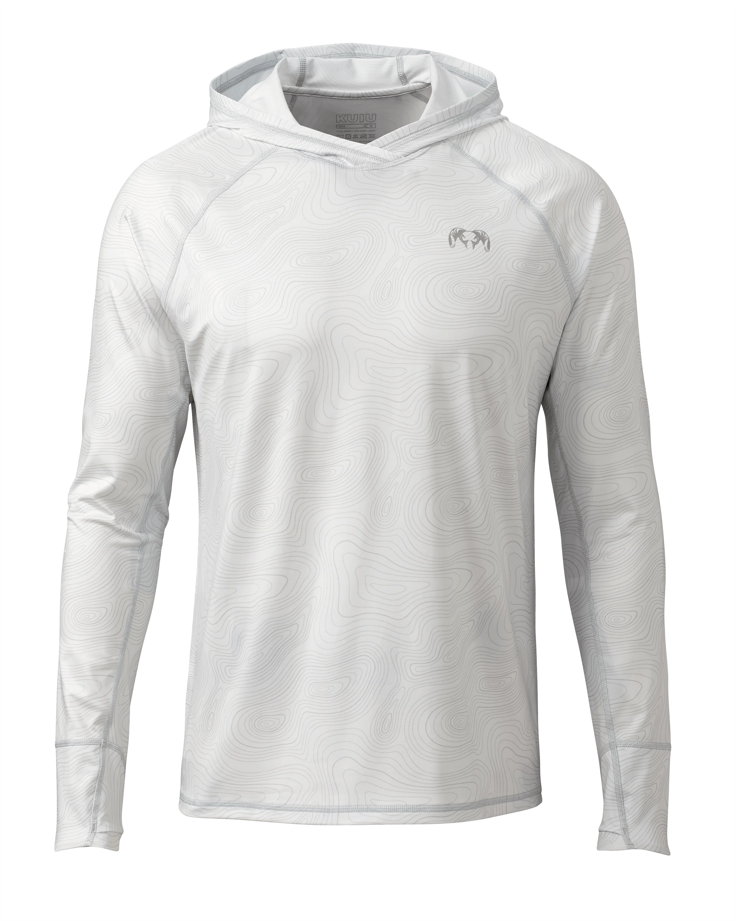 Gila LS Hoodie | Skyline Topo Print