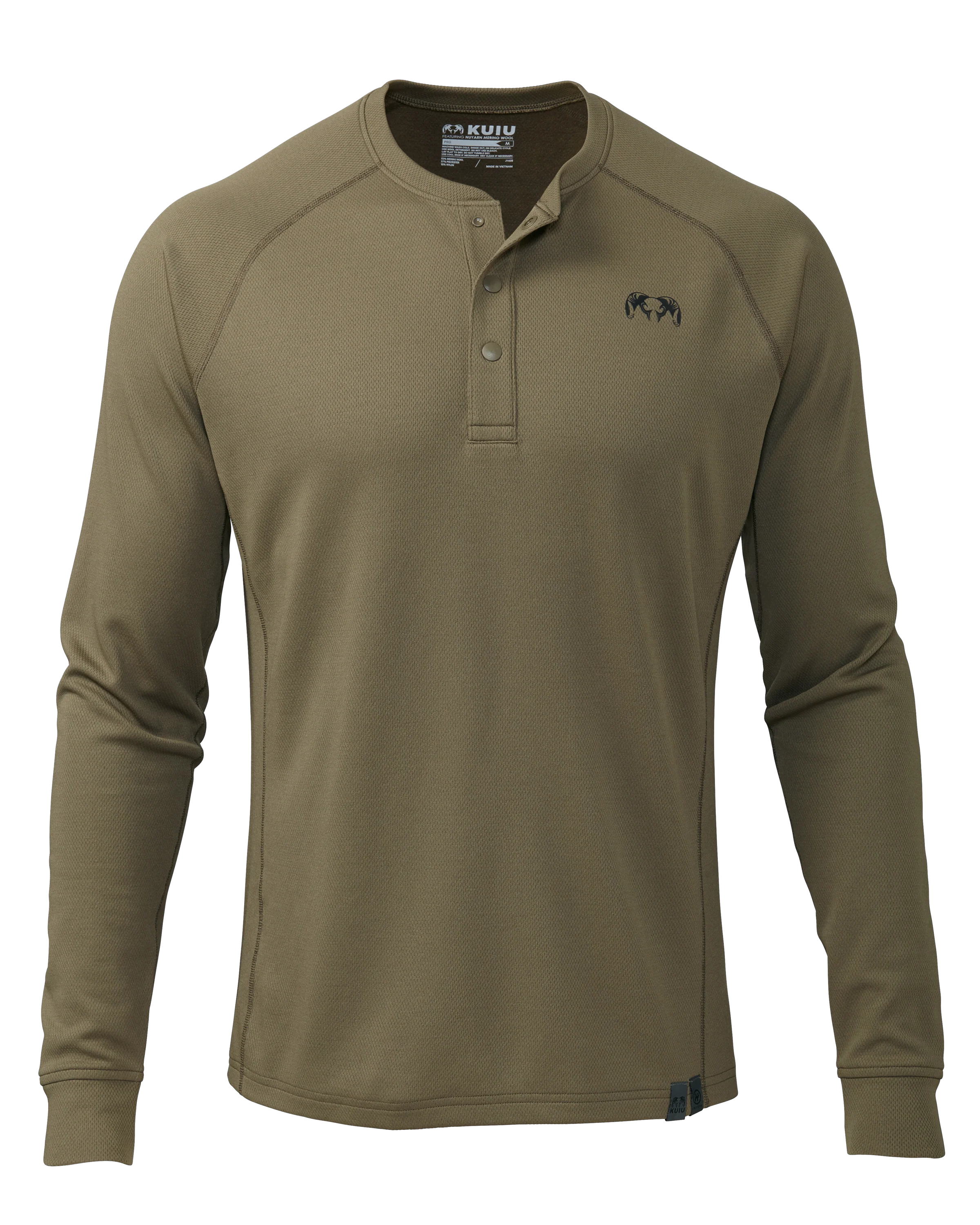 PRO Merino 200 Henley | Ash