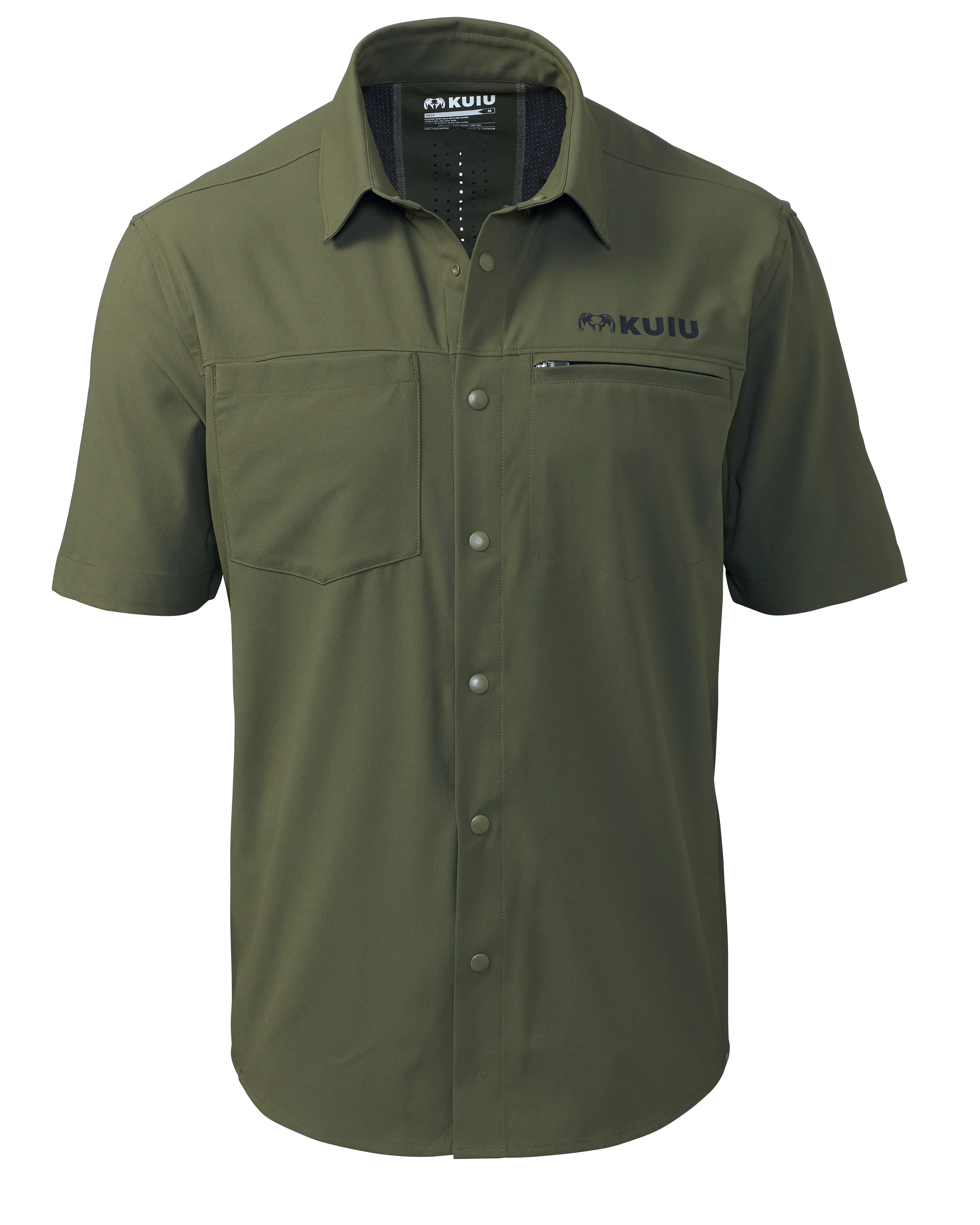 Mesa Vented SS Snap Shirt | Olive