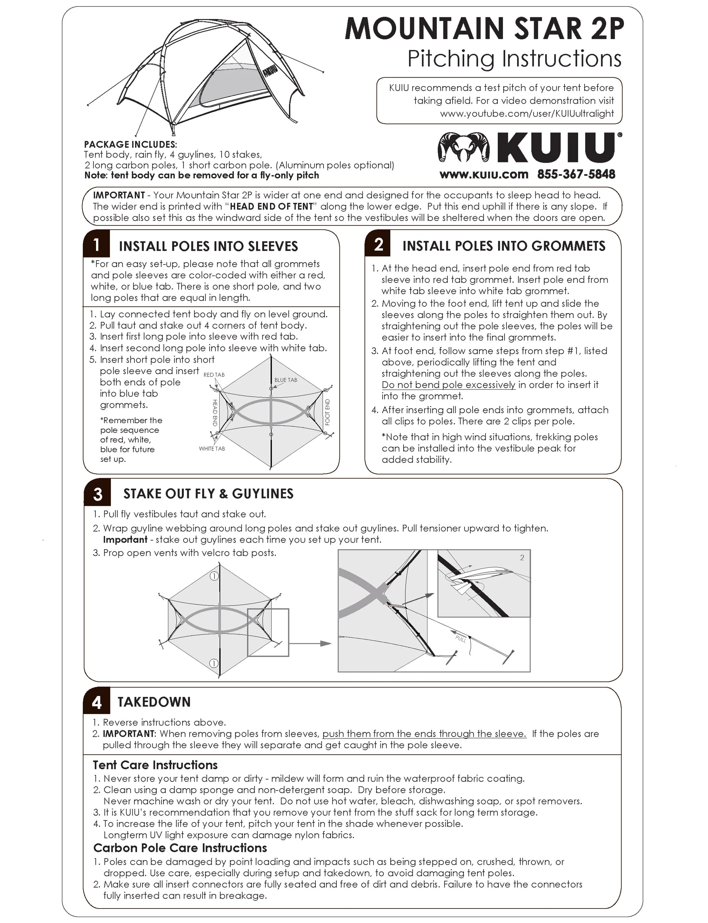 Mountain Star 2 Person Tent Set | Gunmetal-Orange