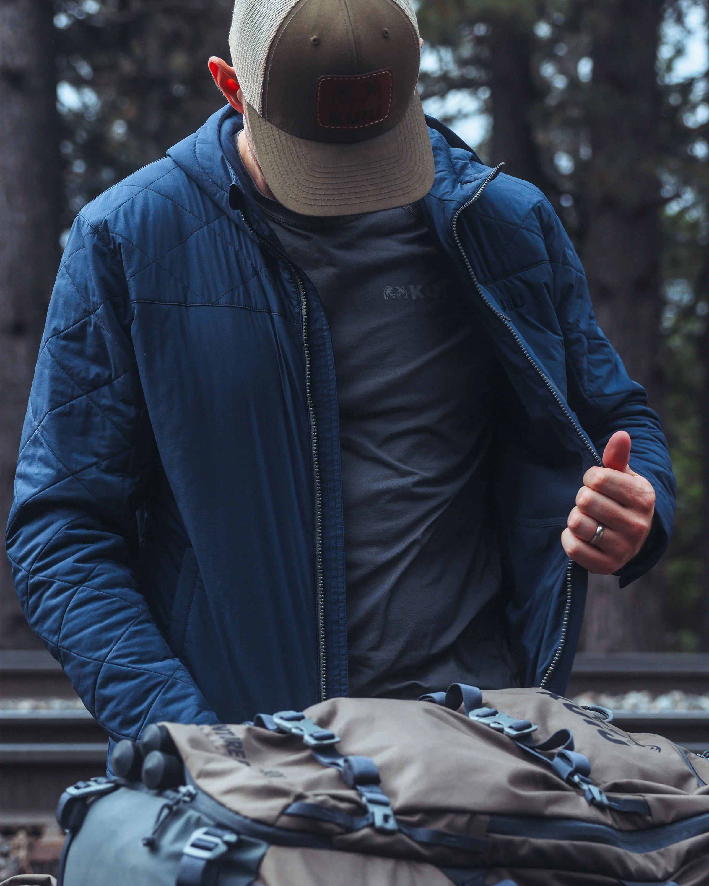 Granby Hooded Jacket | Gunmetal