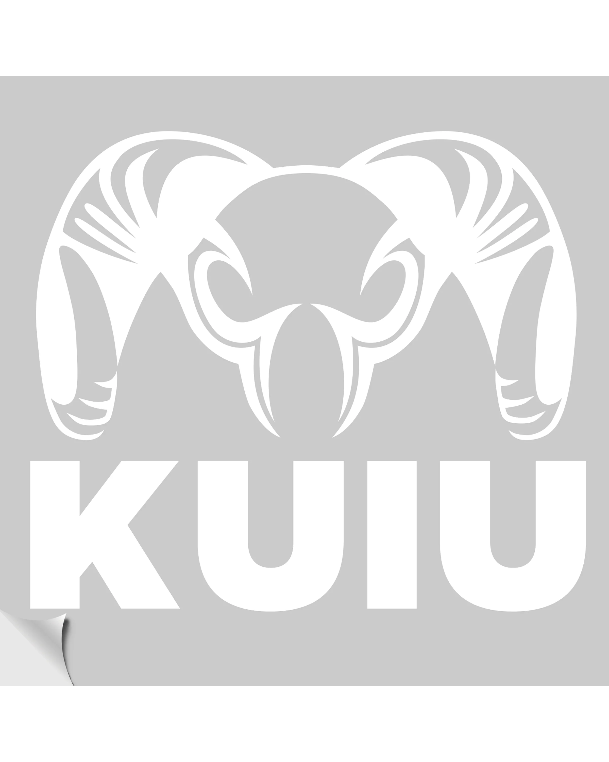 KUIU Cut Vinyl Decal | White