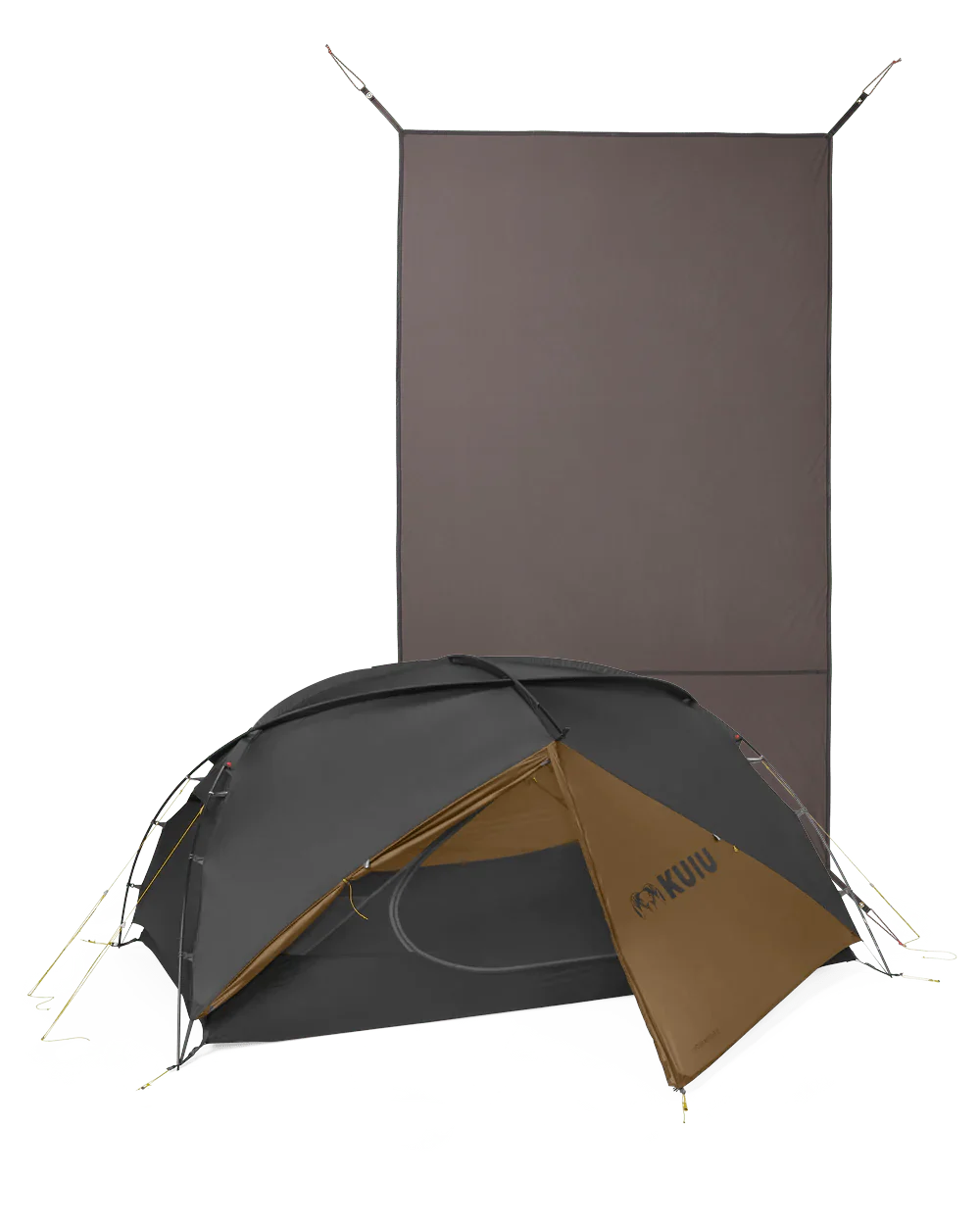 Mountain Star 2 Person Tent Set | Gunmetal-Camel
