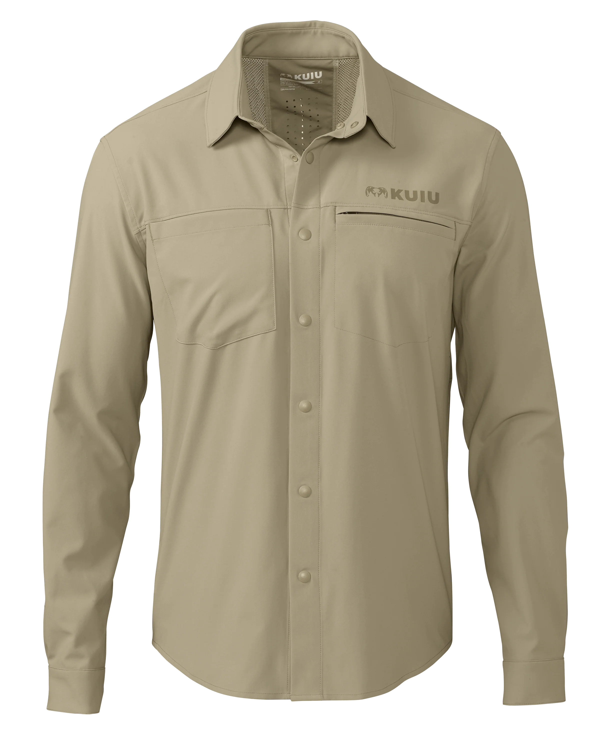 Mesa Vented LS Snap Shirt | Bone