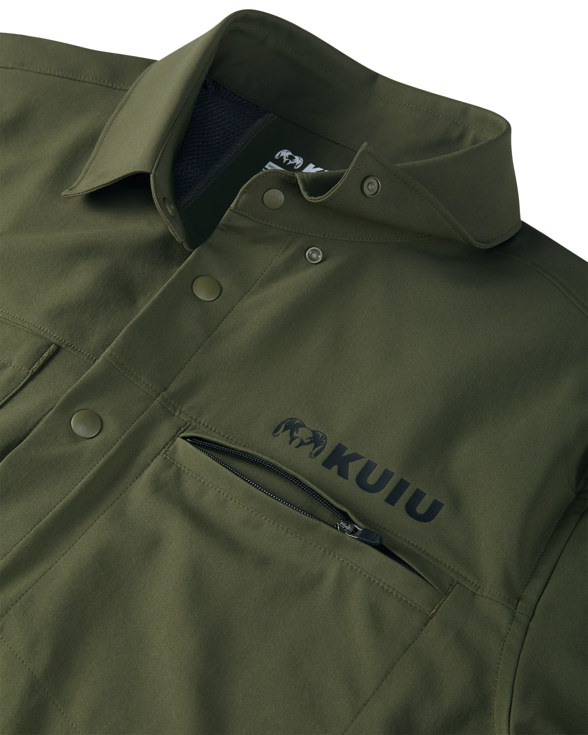 Mesa Vented SS Snap Shirt | Olive