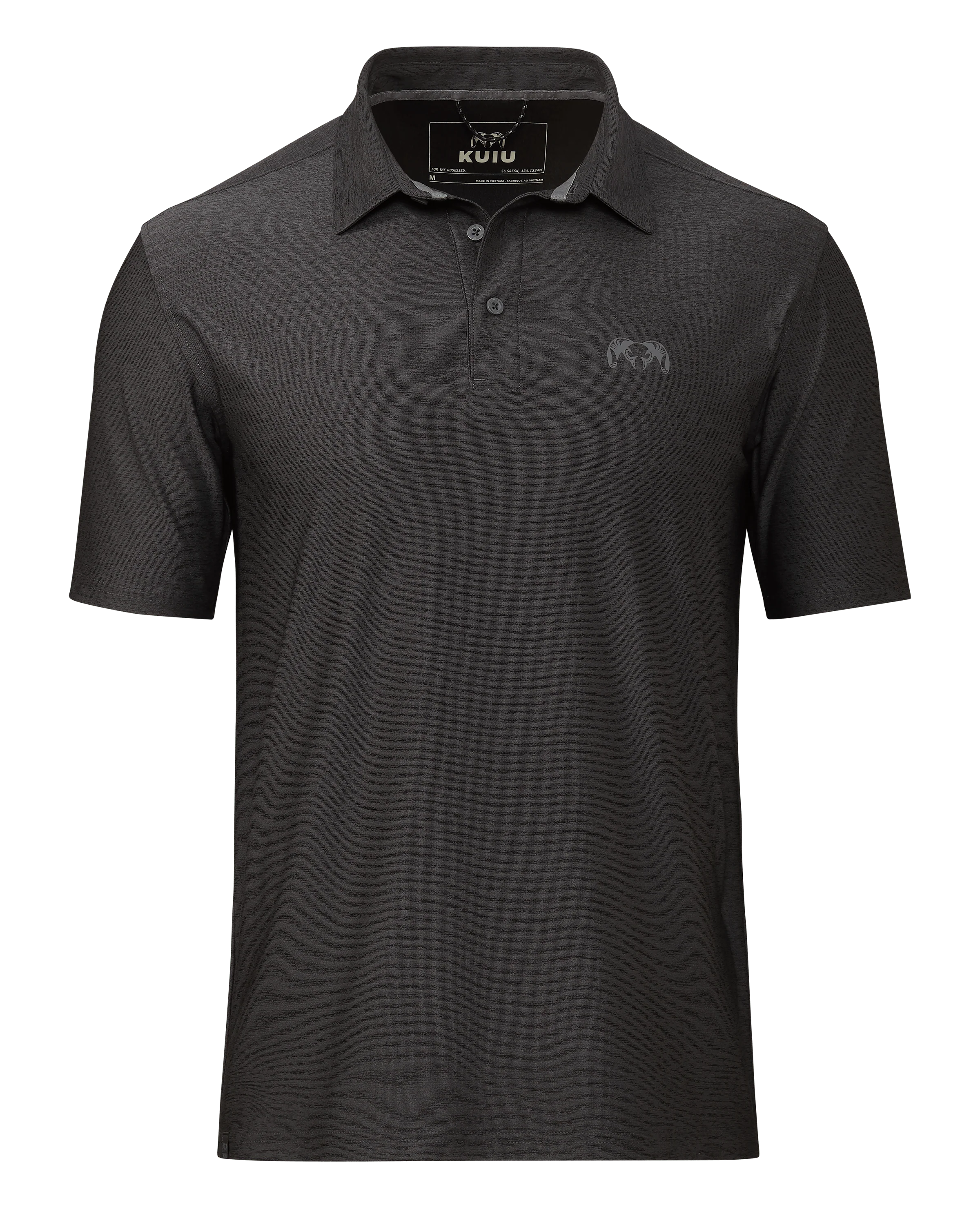KUIU Performance Polo | Heather Black