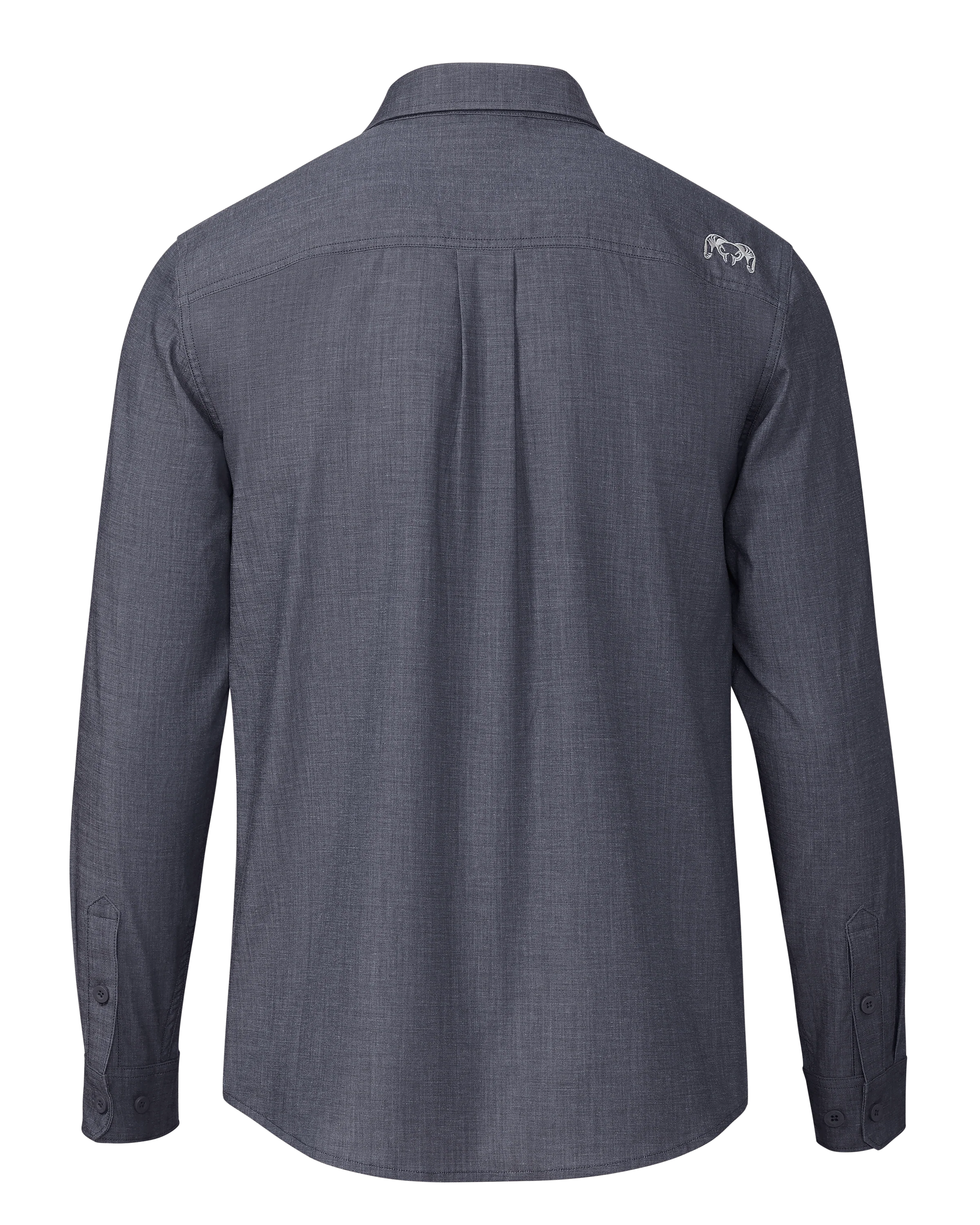 Terrace LS Shirt | Steel Blue Chambray