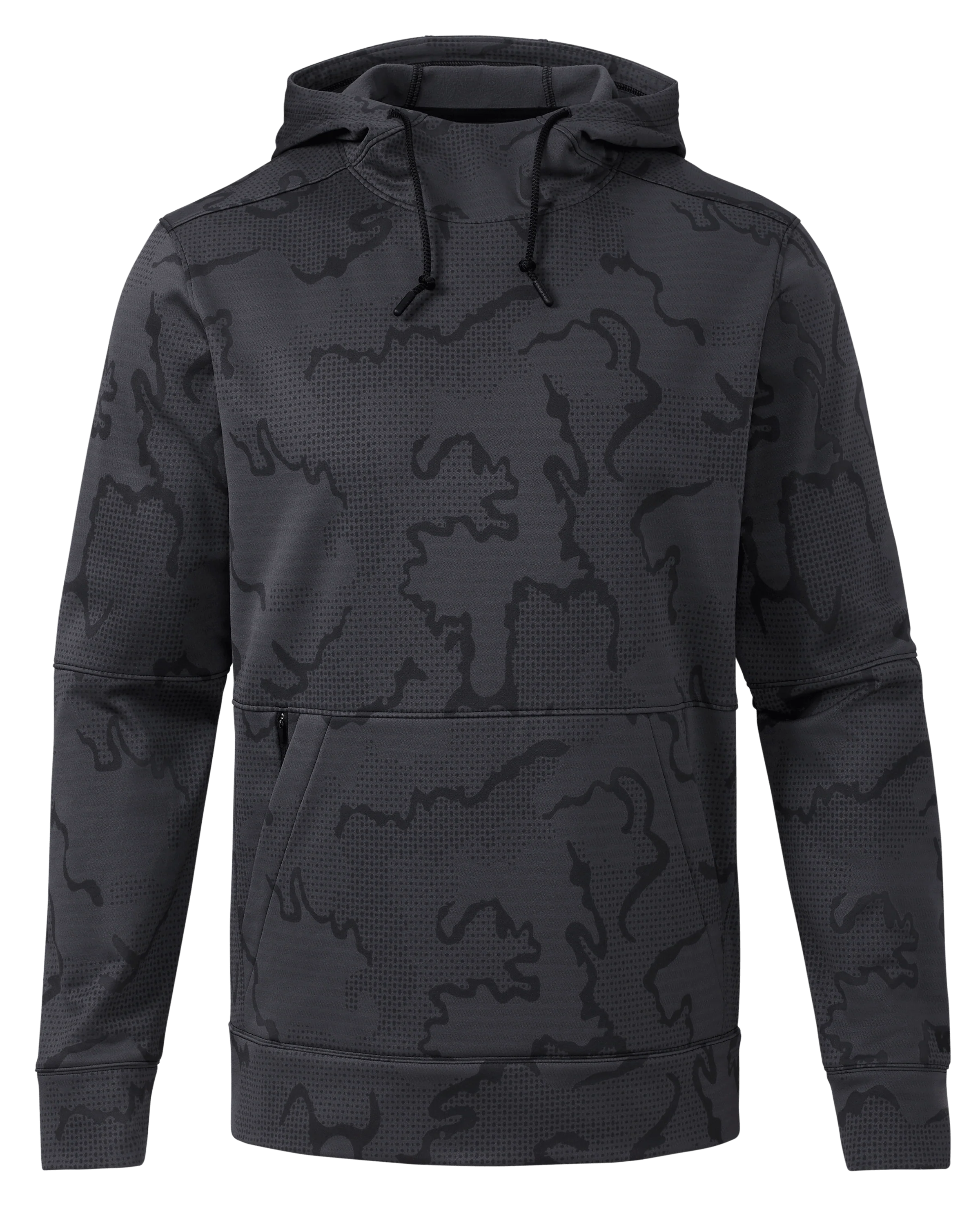 Performance Fleece Tech Hoodie | Black Tonal