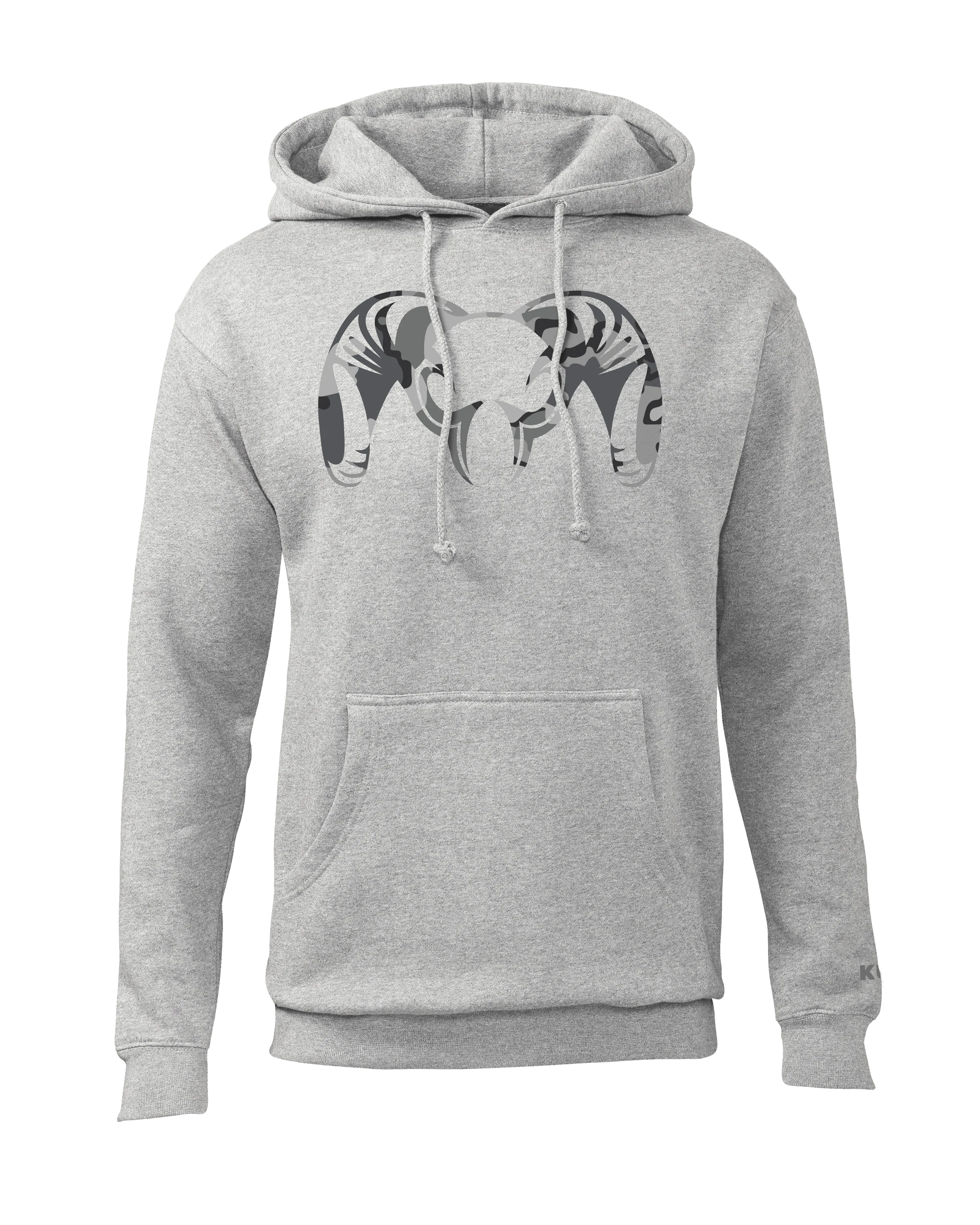 Vias Storm Big Ram Hoodie | Heather Grey