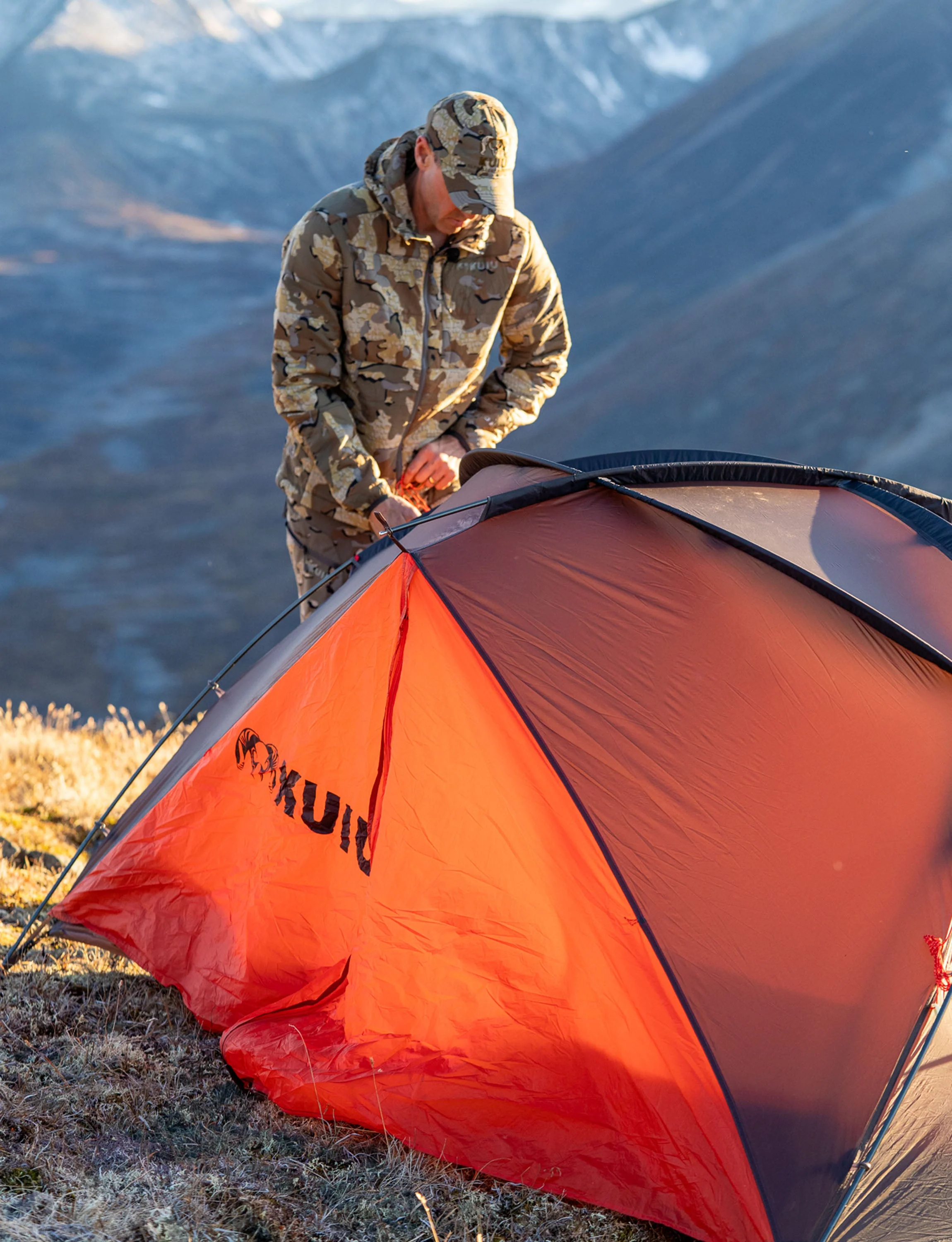 Mountain Star 2 Person Tent Set | Gunmetal-Camel