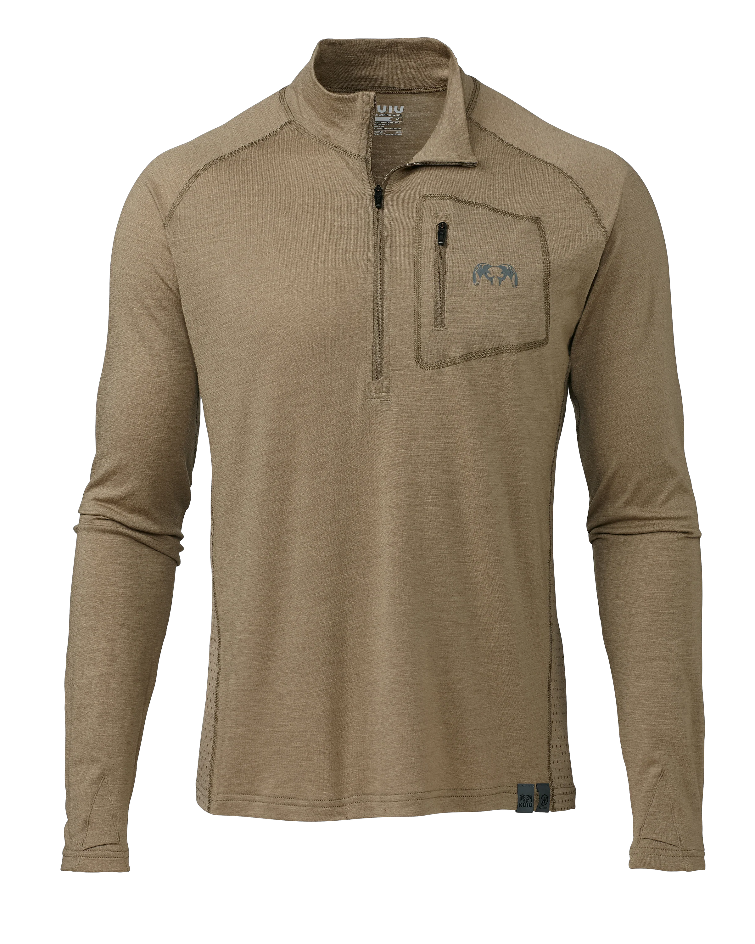 ULTRA Merino 145 Zip-T Hunting Shirt | Khaki