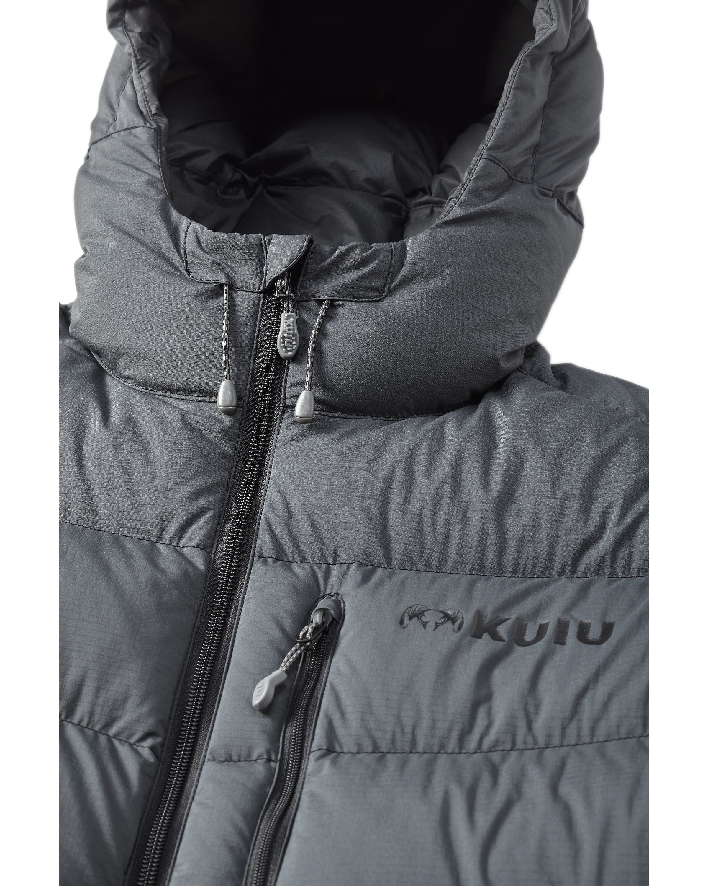 Super Down PRO Hooded Jacket | Gunmetal