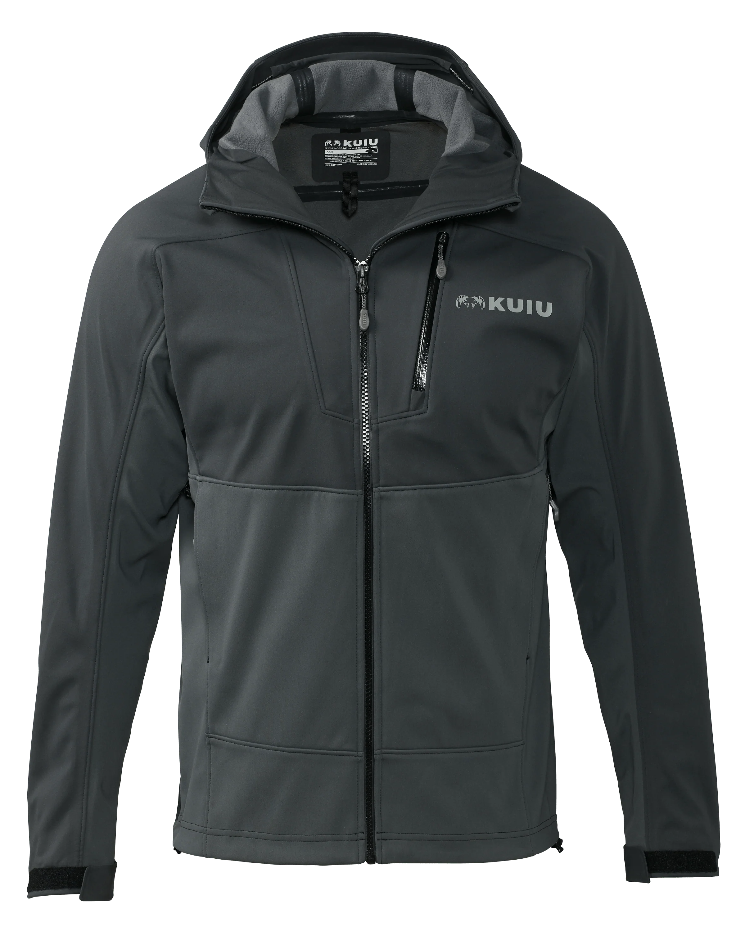 Axis Hybrid Hooded Jacket | Gunmetal-Stone