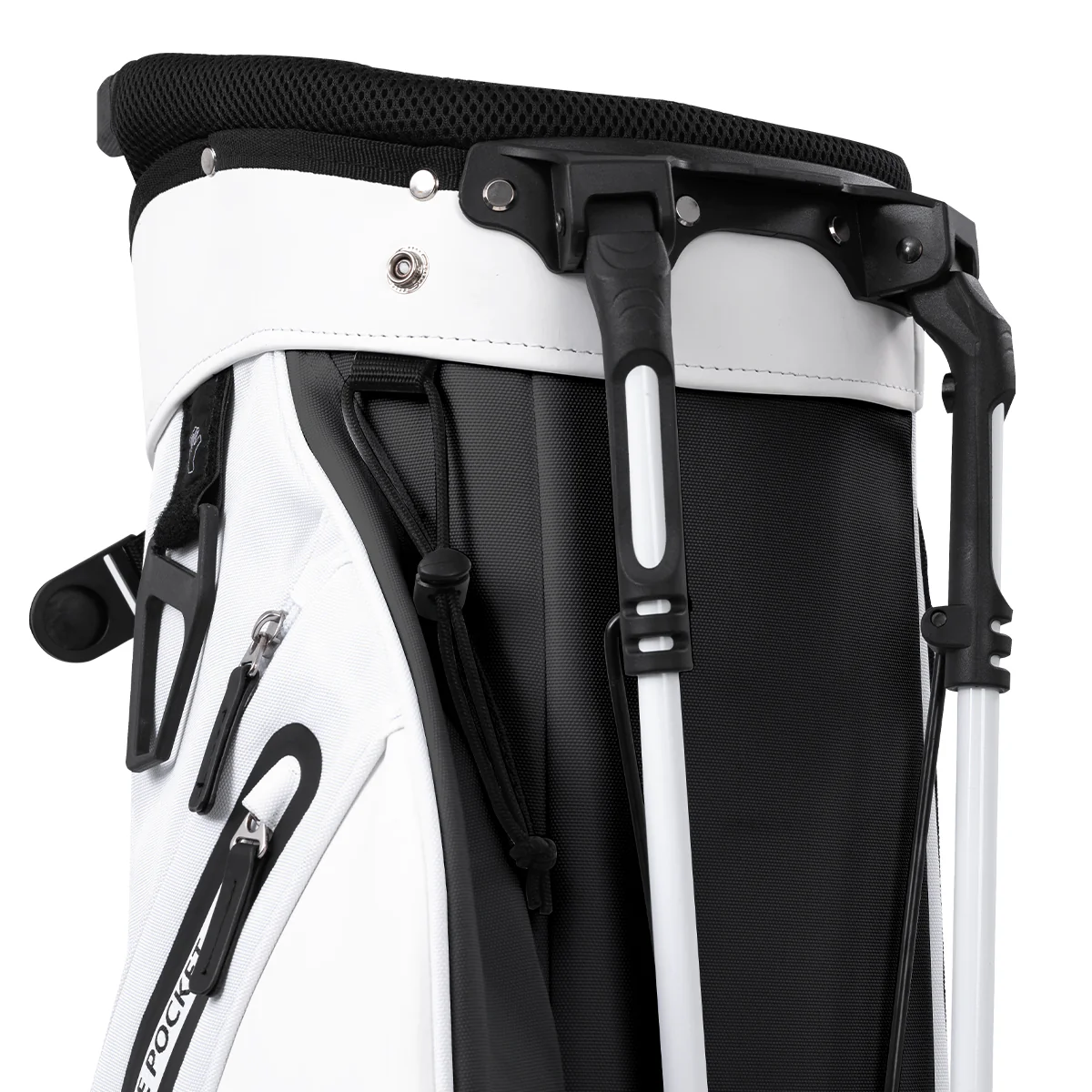 5-Way Golf Stand Bag-Classic Black White