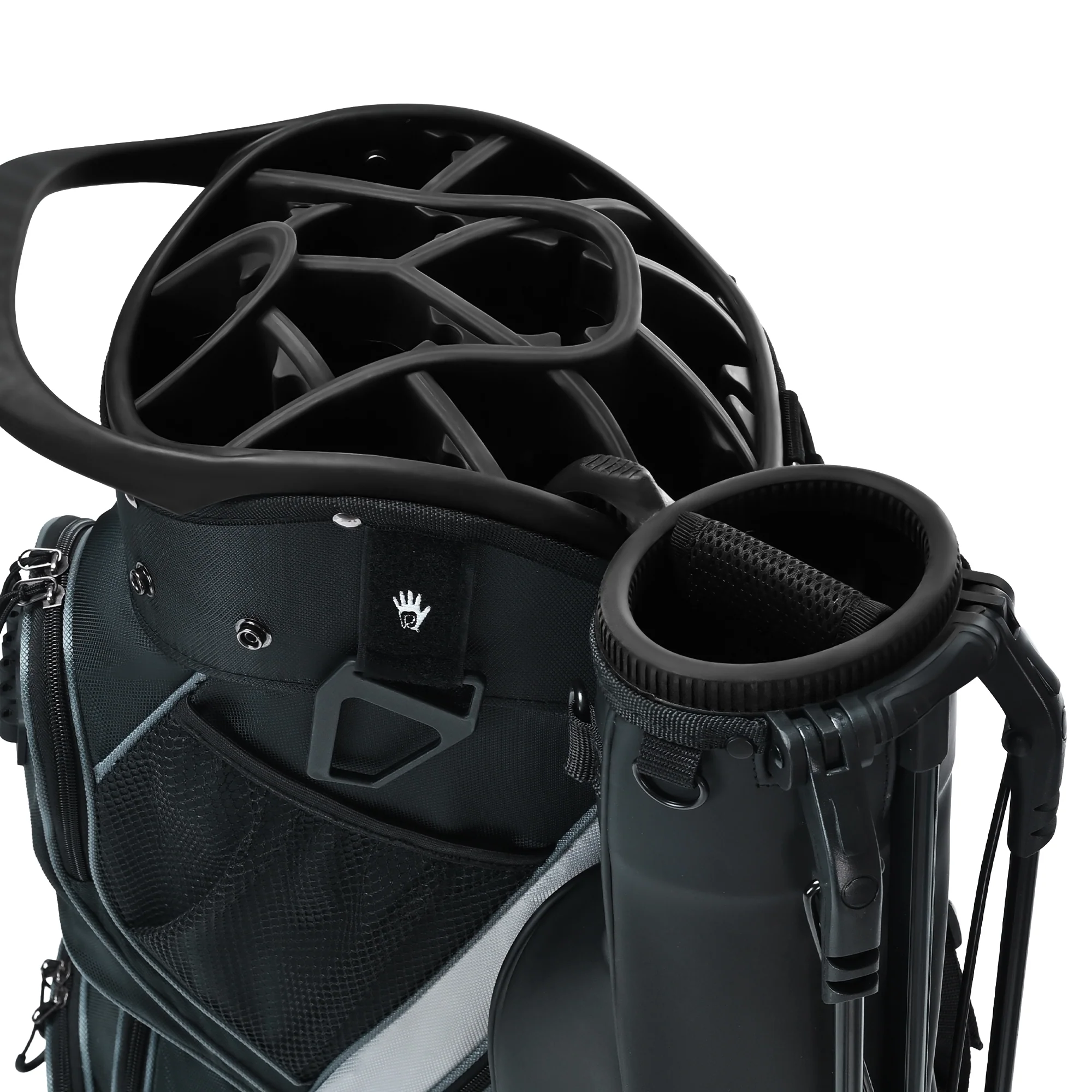 Silent 001 Quiet & Anti-Collision 14 Way Organizer Dividers‌ Golf Cart Bag-Black