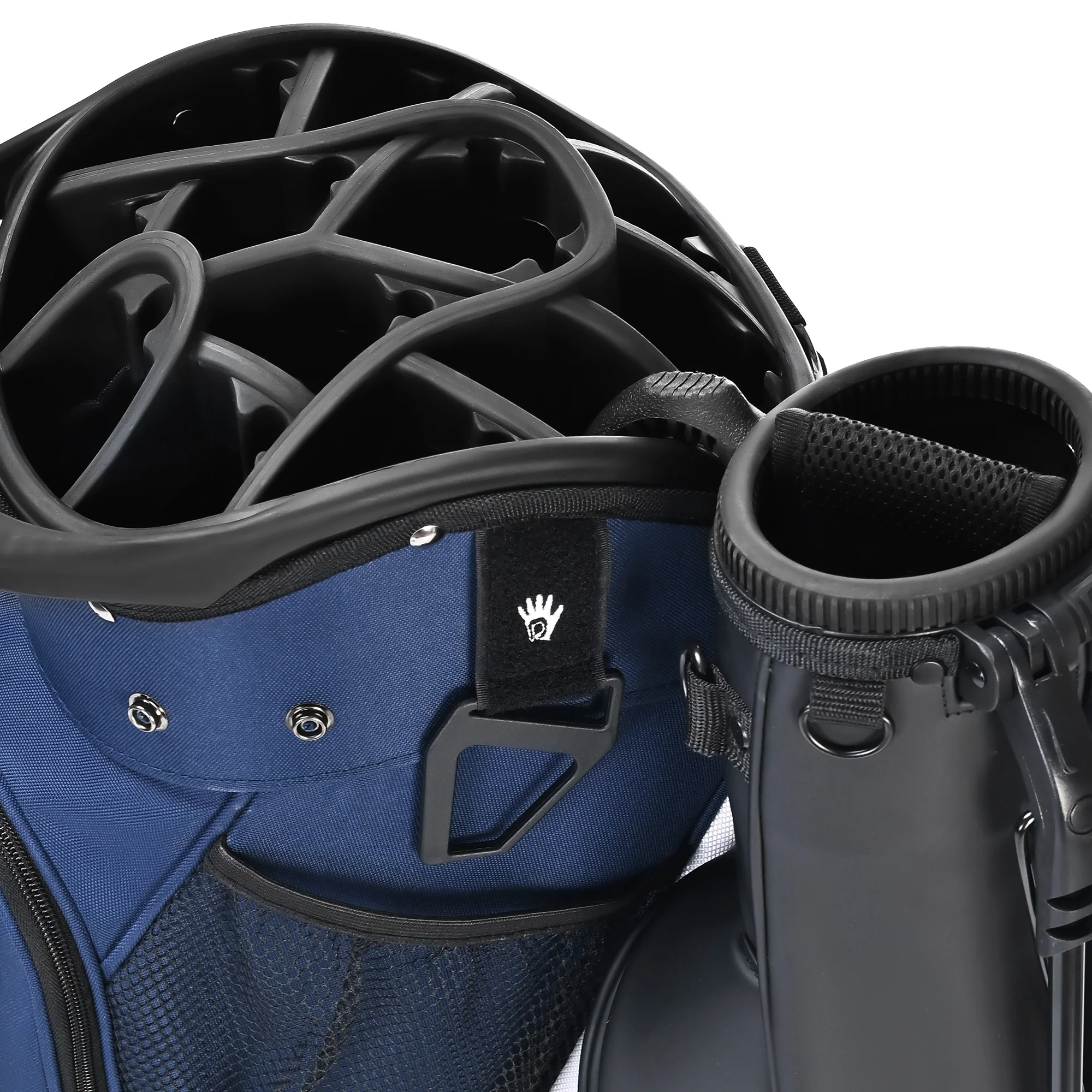 Silent 001 Quiet & Anti-Collision 14 Way Organizer Dividers‌ Golf Cart Bag-Blue Red