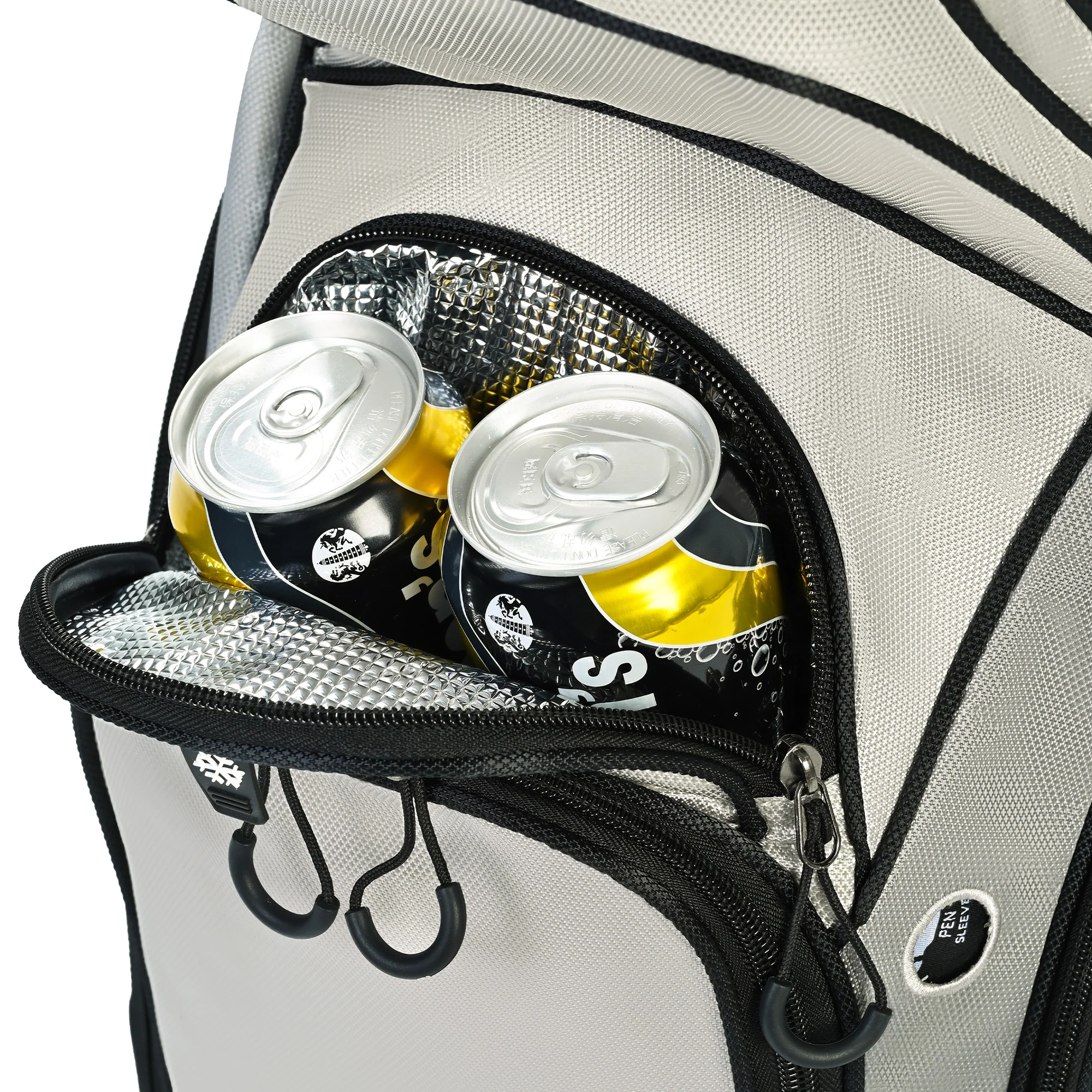 Silent 001 Quiet & Anti-Collision 14 Way Organizer Dividers‌ Golf Cart Bag-Gray