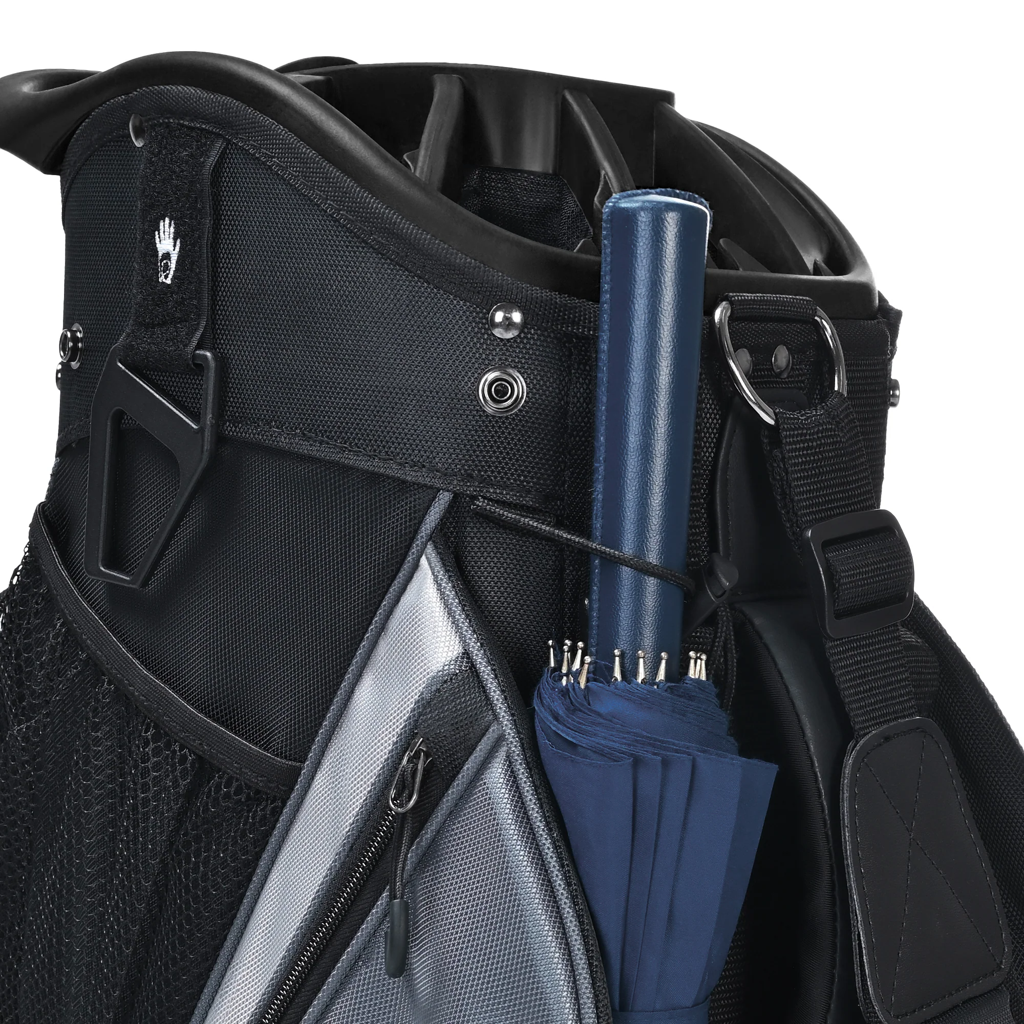 Silent 001 Quiet & Anti-Collision 14 Way Organizer Dividers‌ Golf Cart Bag-Black