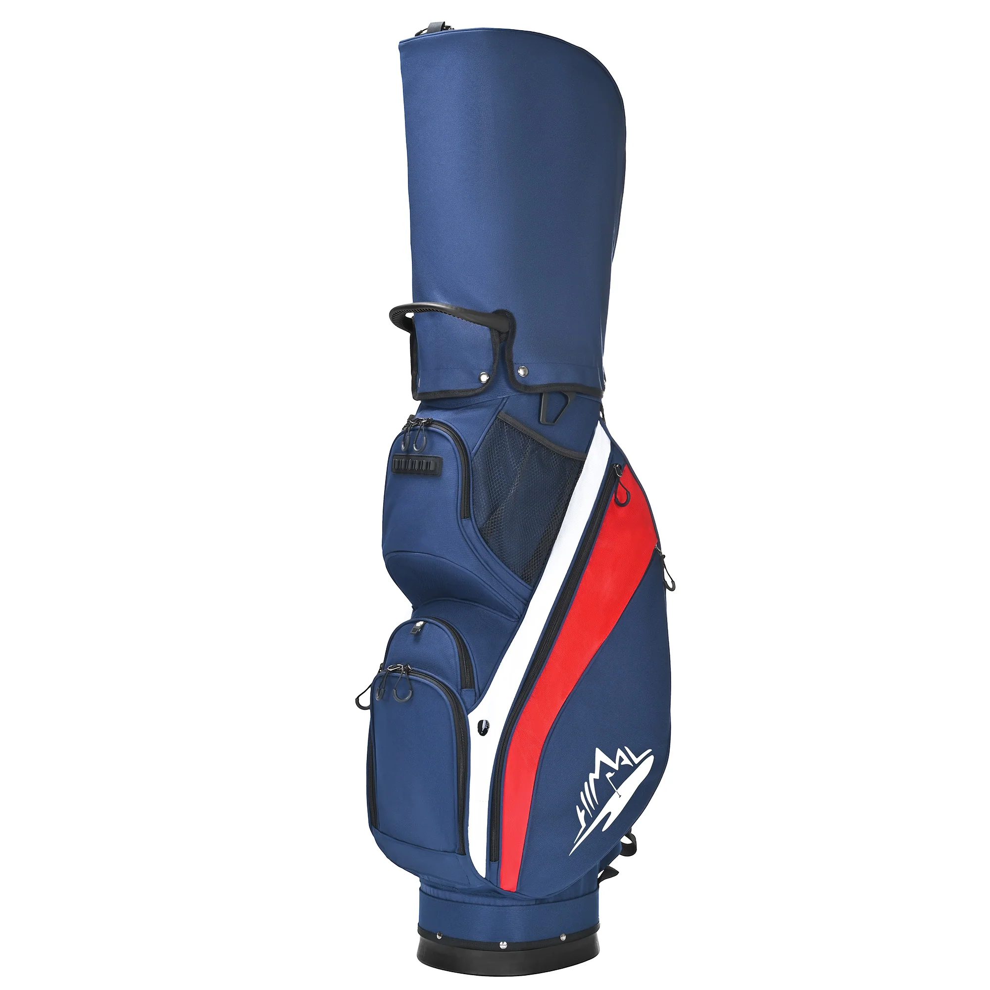 Silent 001 Quiet & Anti-Collision 14 Way Organizer Dividers‌ Golf Cart Bag-Blue Red