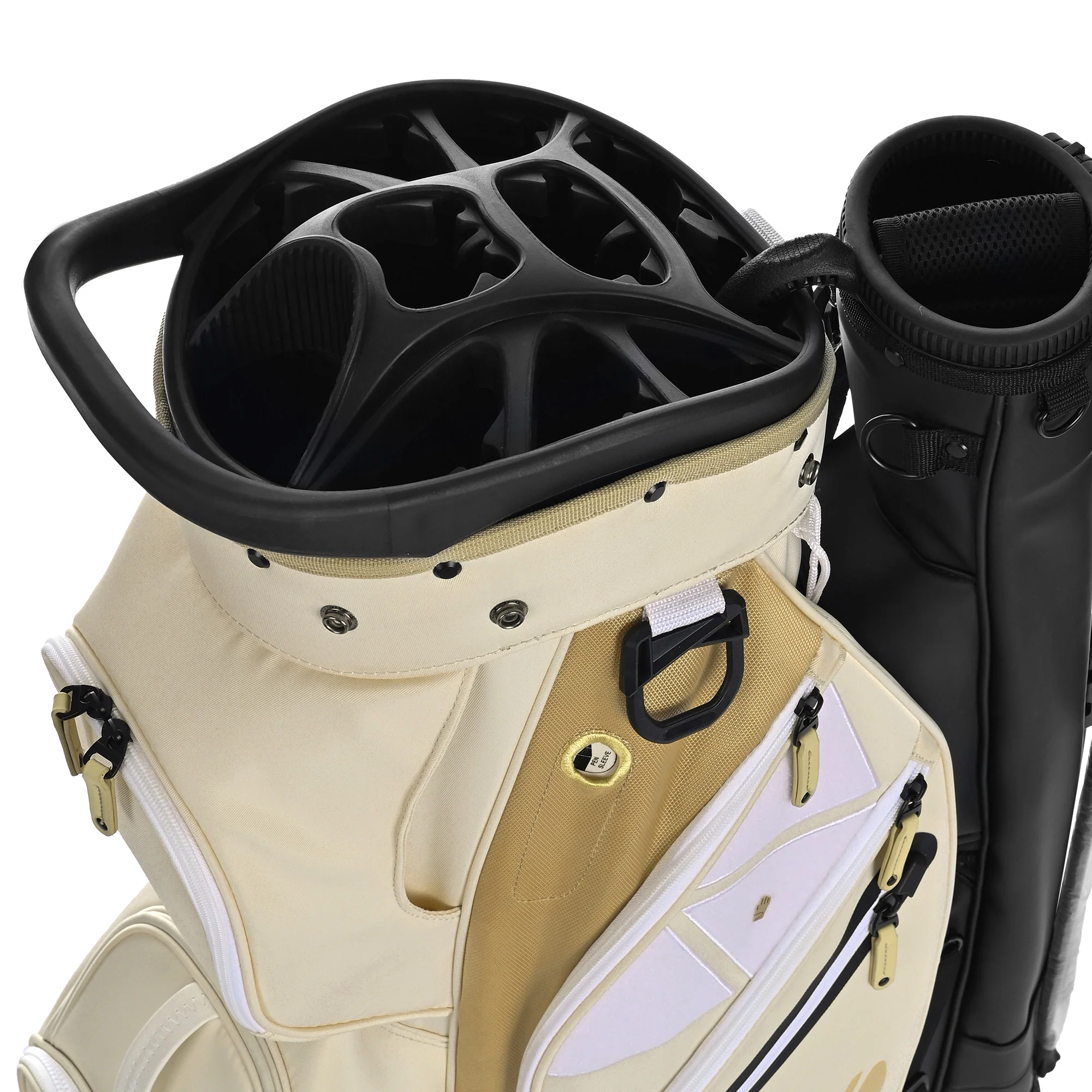 Silent 002 Quiet & Anti-Collision 15 Way Organizer Dividers Golf Cart Bag-Beige