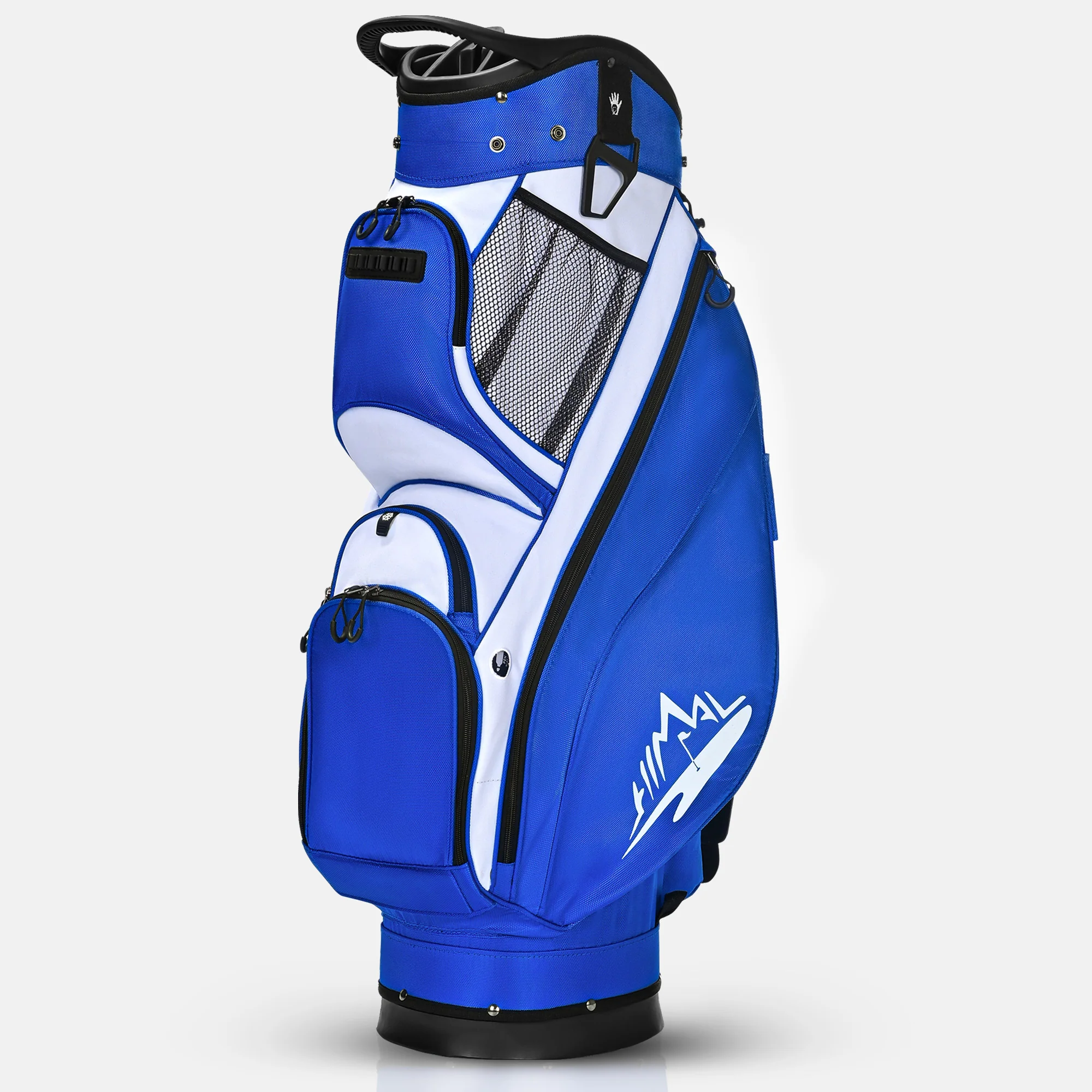 Silent 001 Quiet & Anti-Collision 14 Way Organizer Dividers‌ Golf Cart Bag-Blue White