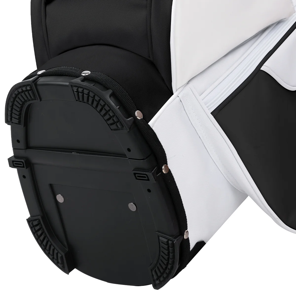 5-Way Golf Stand Bag-Classic Black White
