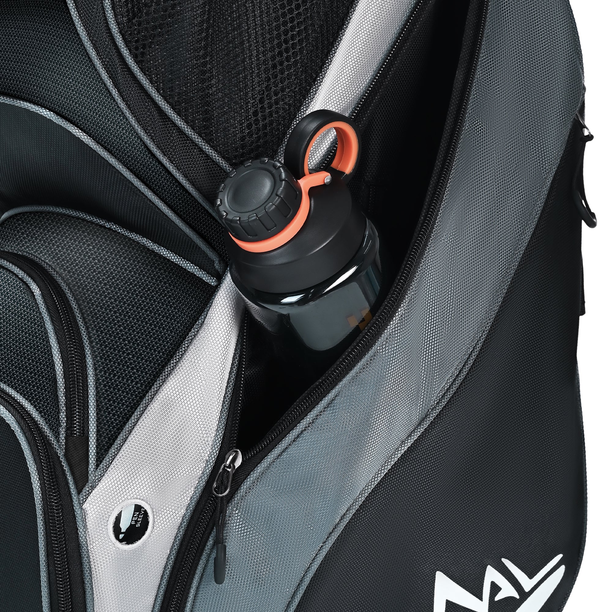 Silent 001 Quiet & Anti-Collision 14 Way Organizer Dividers‌ Golf Cart Bag-Black