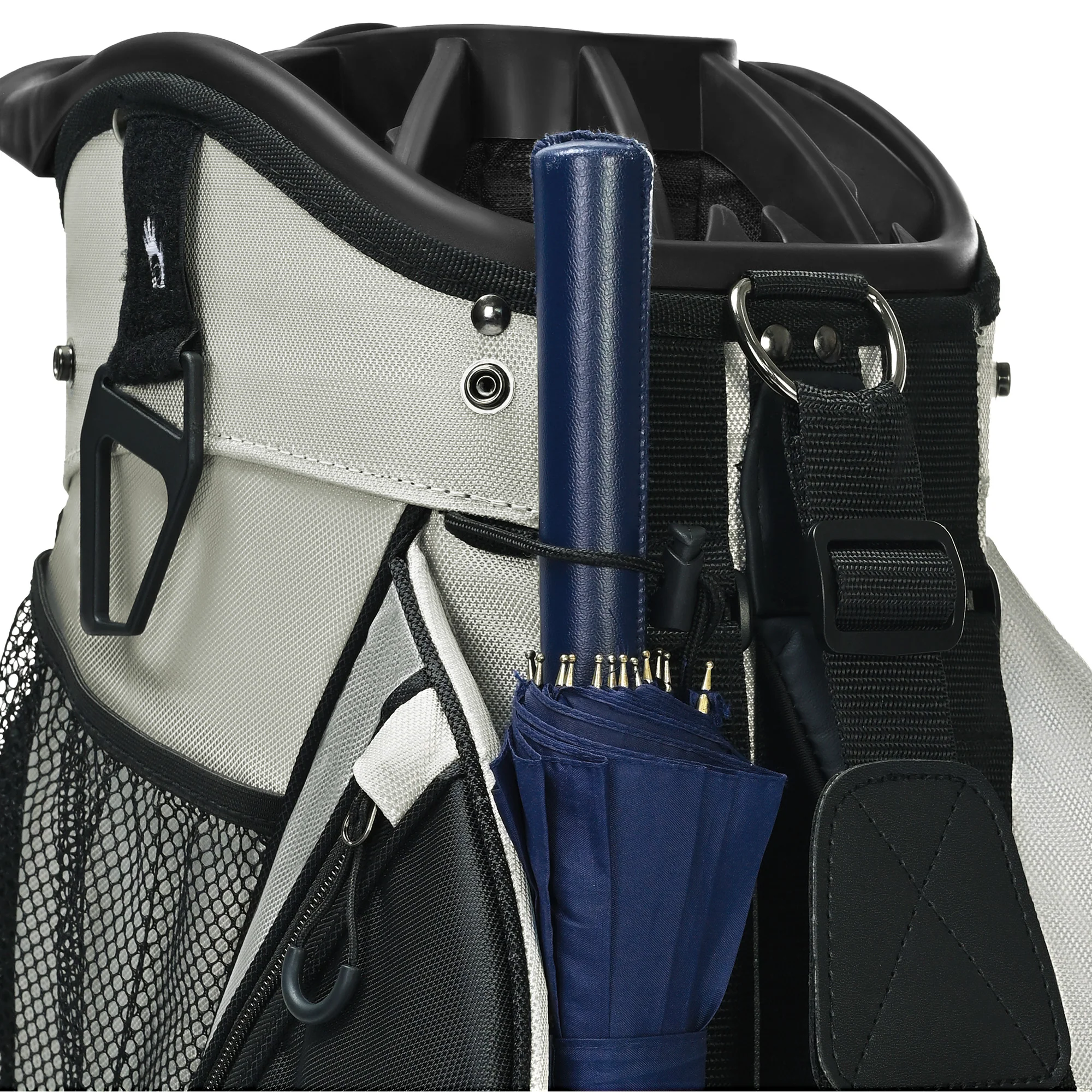 Silent 001 Quiet & Anti-Collision 14 Way Organizer Dividers‌ Golf Cart Bag-Gray