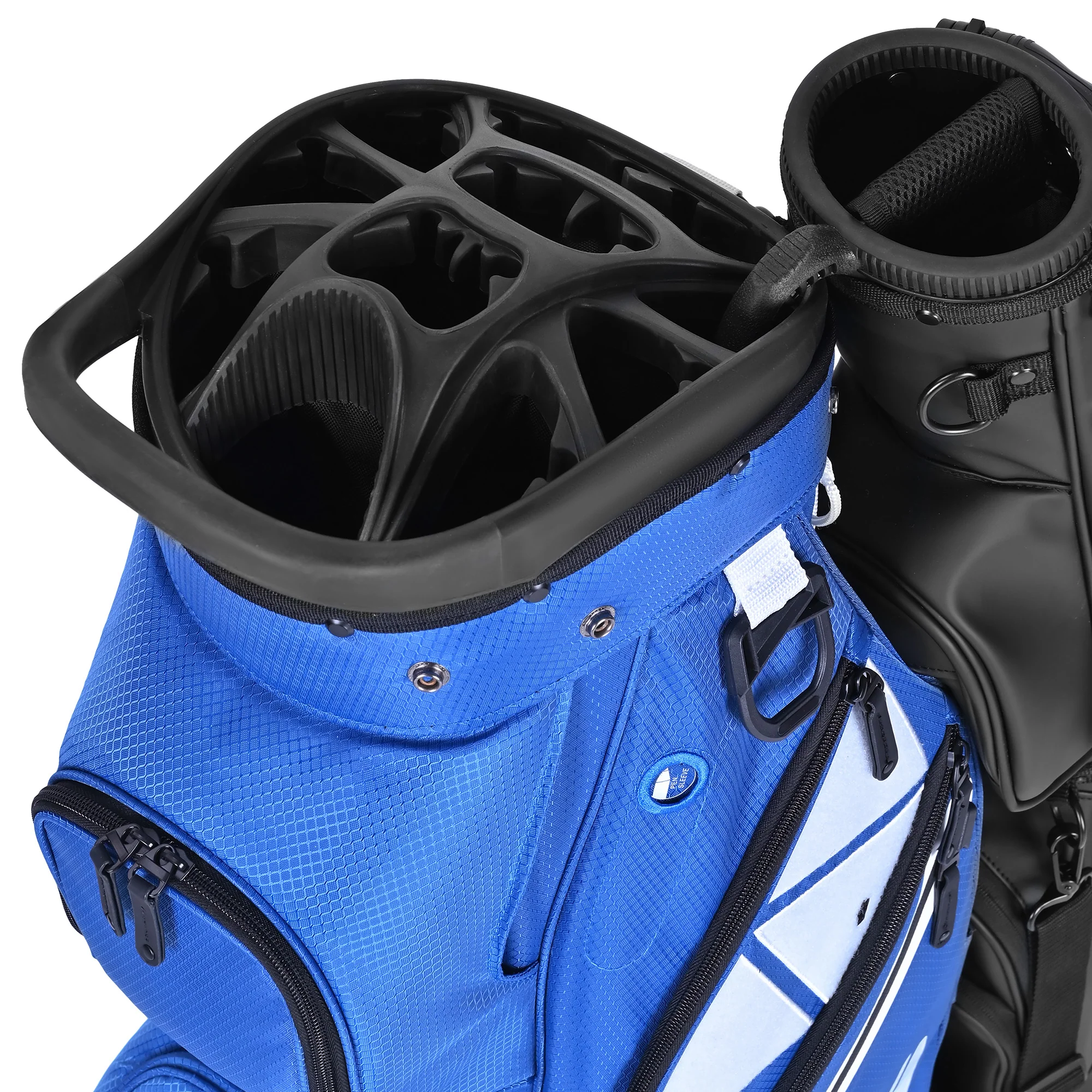 Silent 002 Quiet & Anti-Collision 15 Way Organizer Dividers Golf Cart Bag-Blue