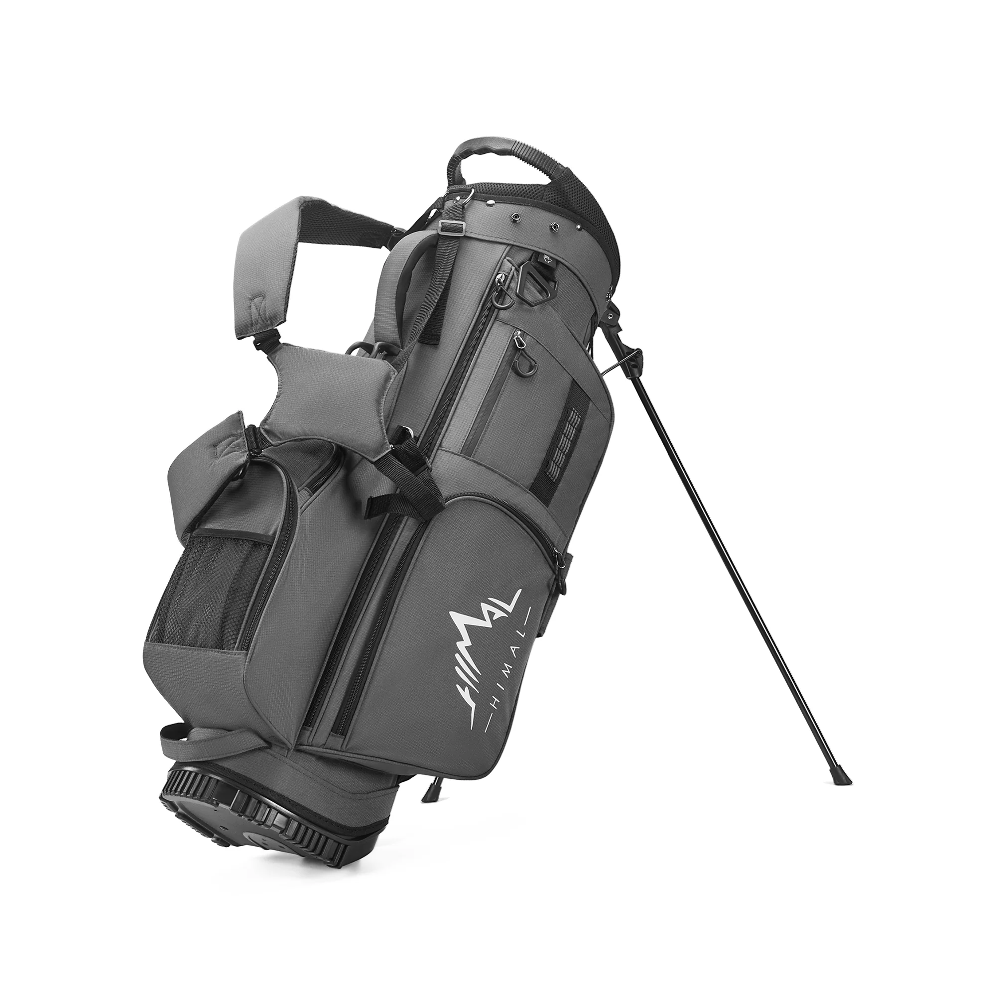 Golf Stand Bag with 7 Way Top Dividers-Grey