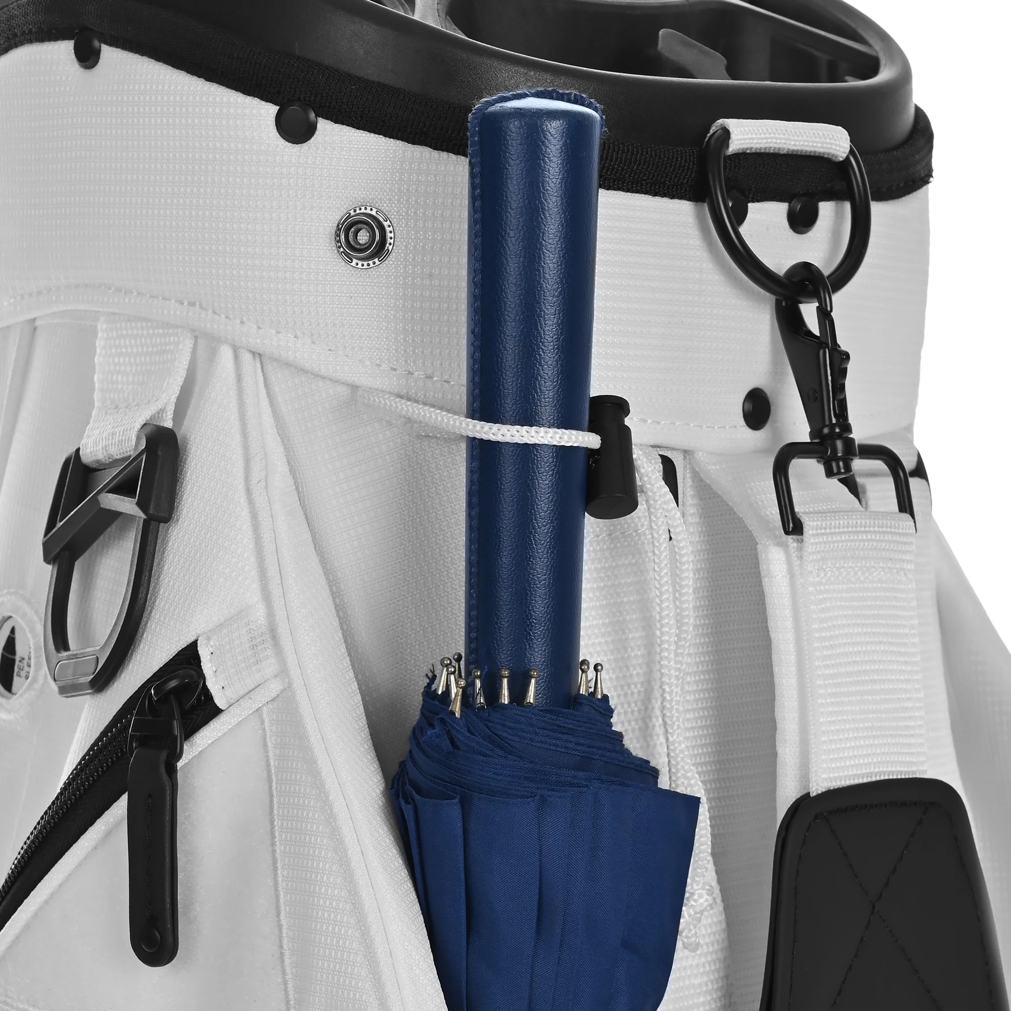 Silent 002 Quiet & Anti-Collision 15 Way Organizer Dividers Golf Cart Bag-White