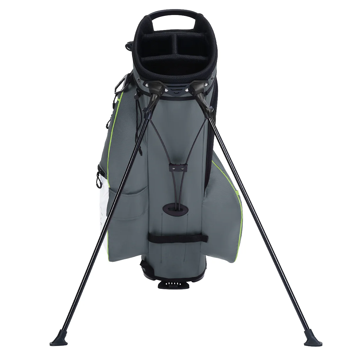 4-Way Full-Length Golf Stand Bag-Steel Gray White