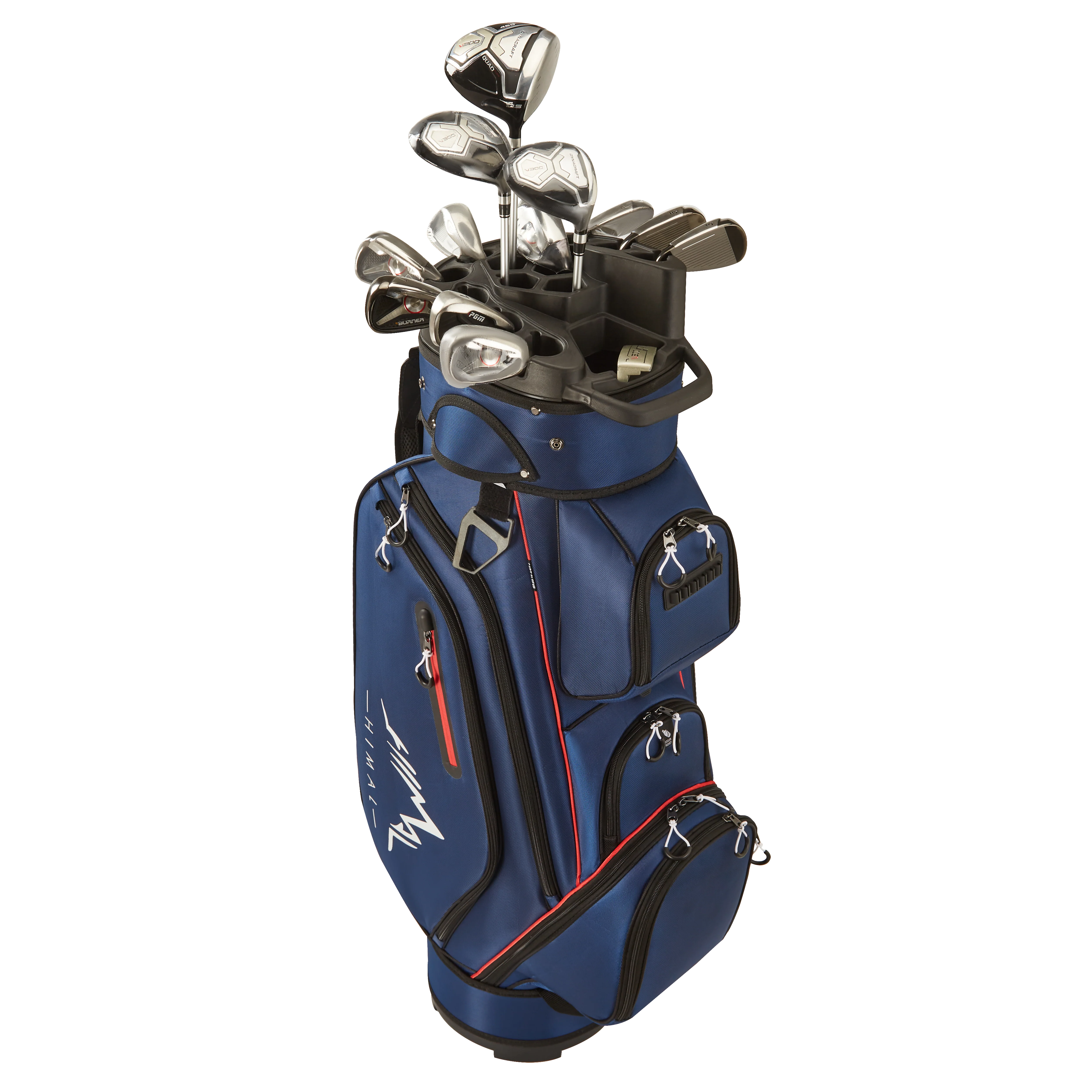 14-Way Golf Cart Bag Pro-Navy Blue