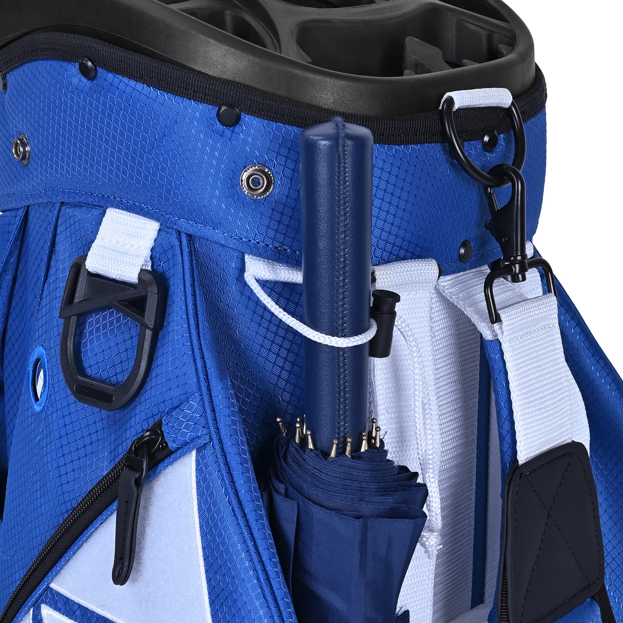 Silent 002 Quiet & Anti-Collision 15 Way Organizer Dividers Golf Cart Bag-Blue