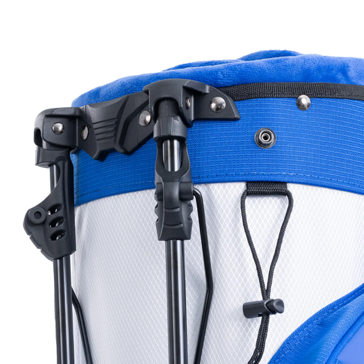 14-Way PU Leather Golf Stand Bag-Royal Blue White
