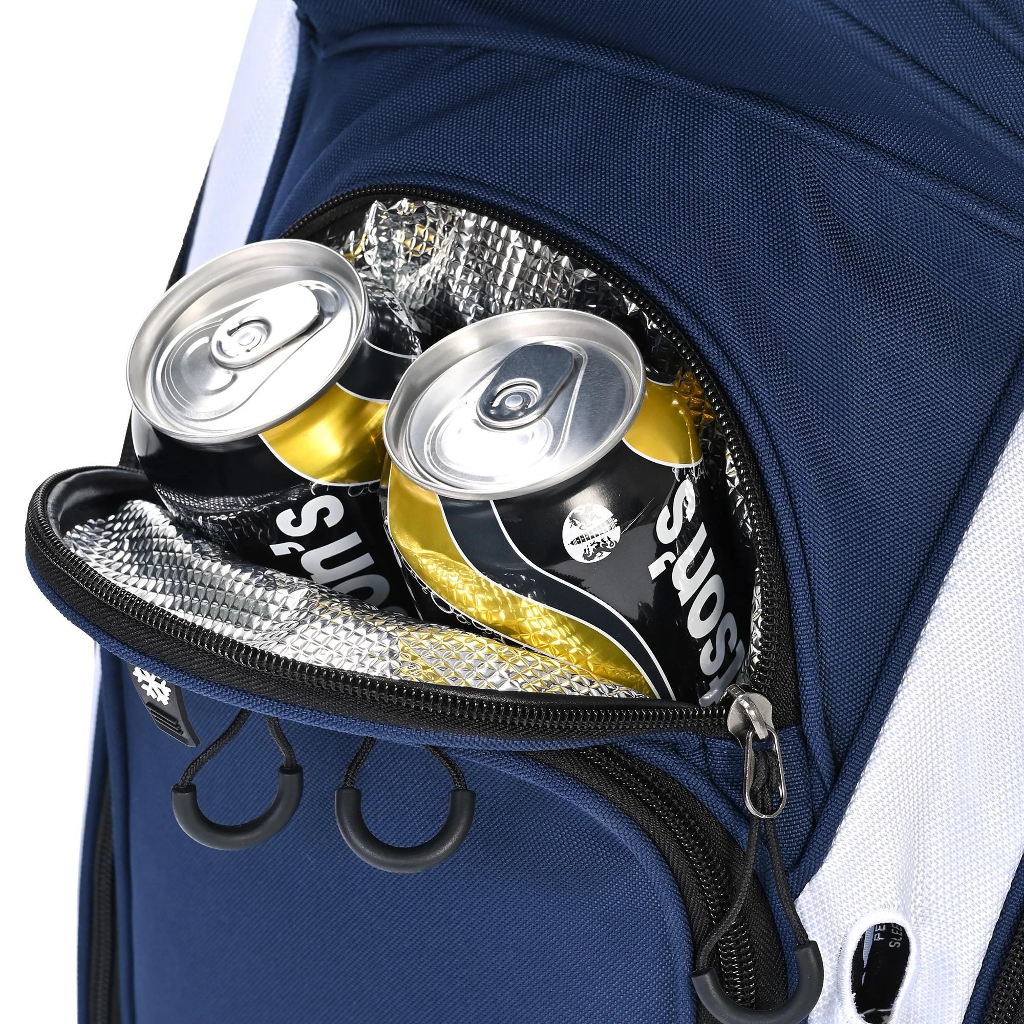 Silent 001 Quiet & Anti-Collision 14 Way Organizer Dividers‌ Golf Cart Bag-Blue Red