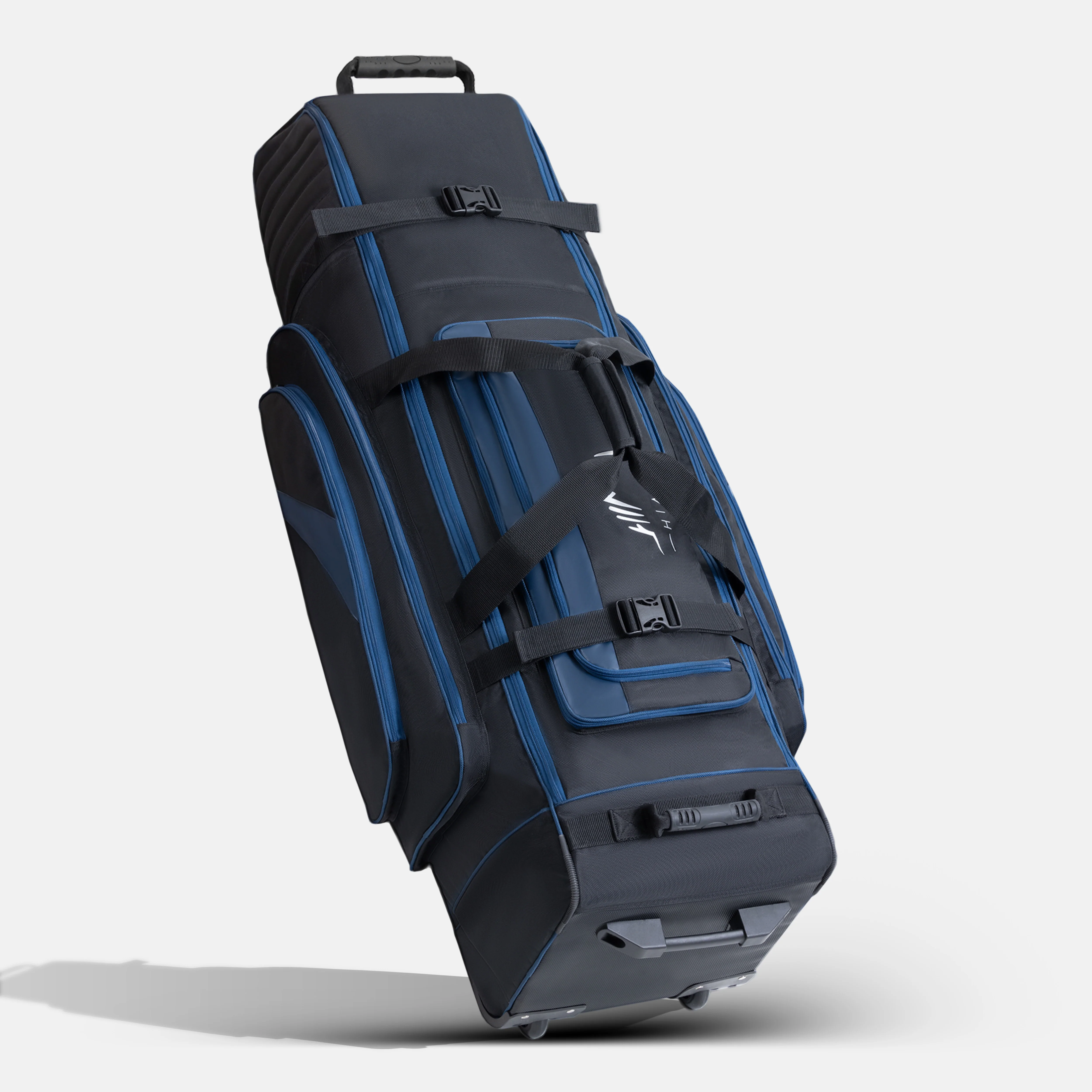 Soft-Sided Golf Travel Bag Cover with Wheels-Deep Blue